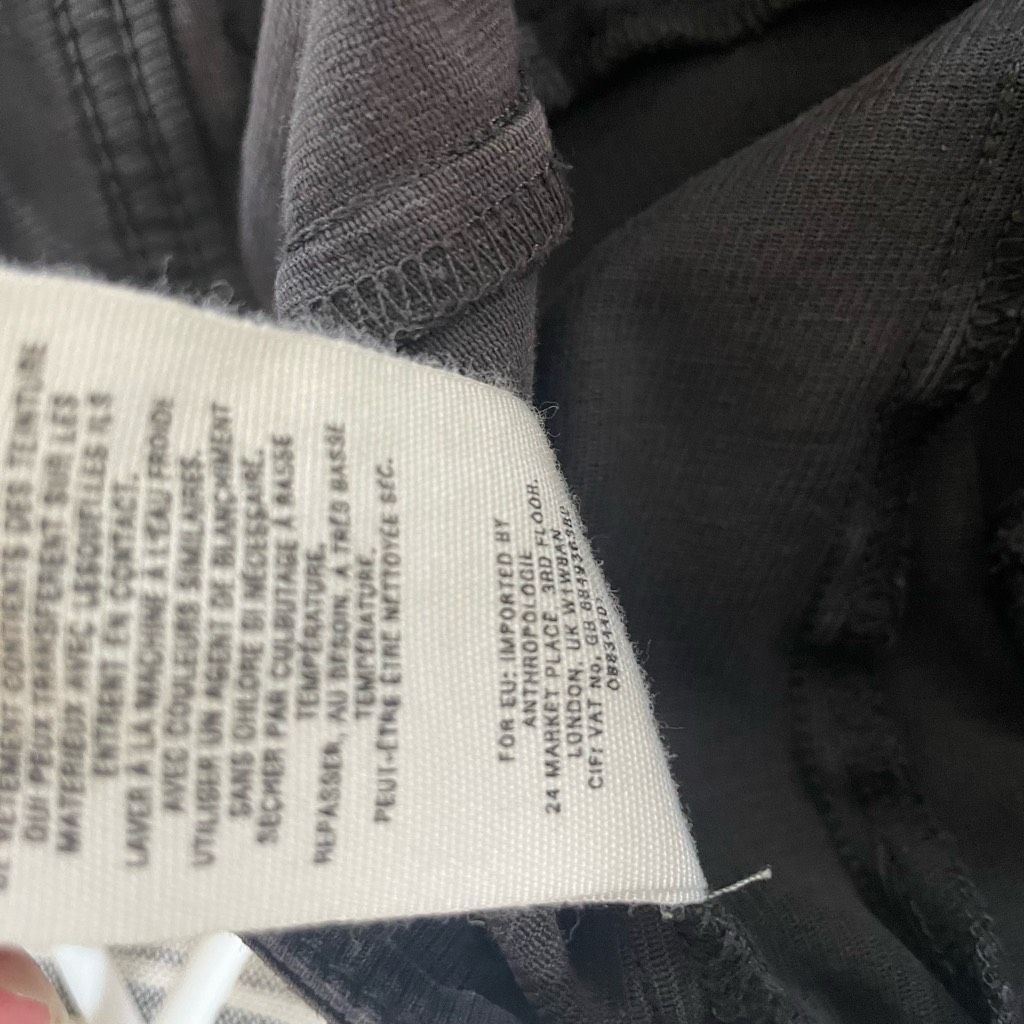 Anthropologie Anthropologie Washed Black Charcoal Button Ankle Utility Pan Size 31" - 7 Thumbnail