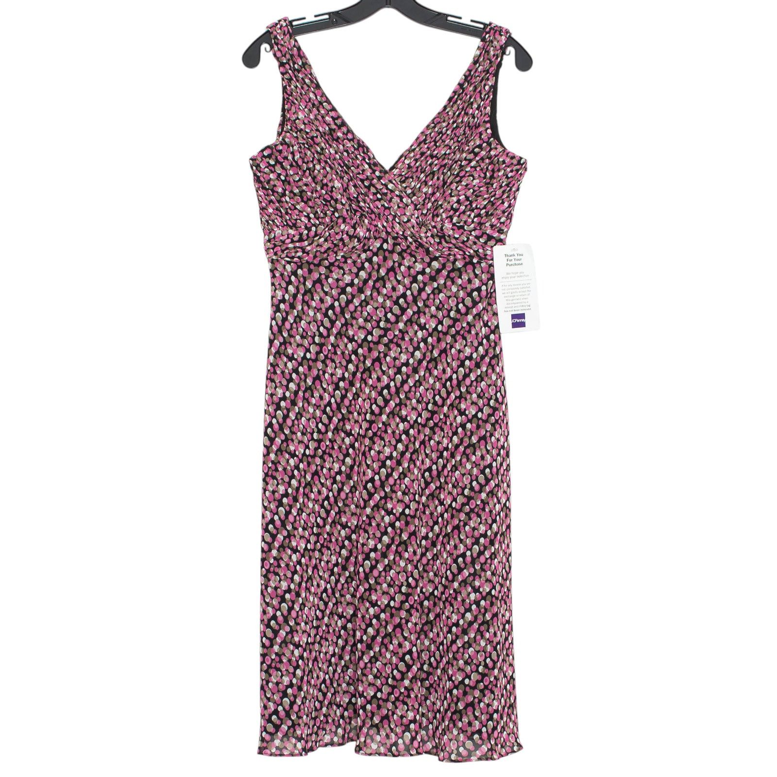 Other NWT Y2K Dress Pink Polka Dot Abstract Coquette Romantic 10 Size L / US 10 / IT 46 - 1 Thumbnail