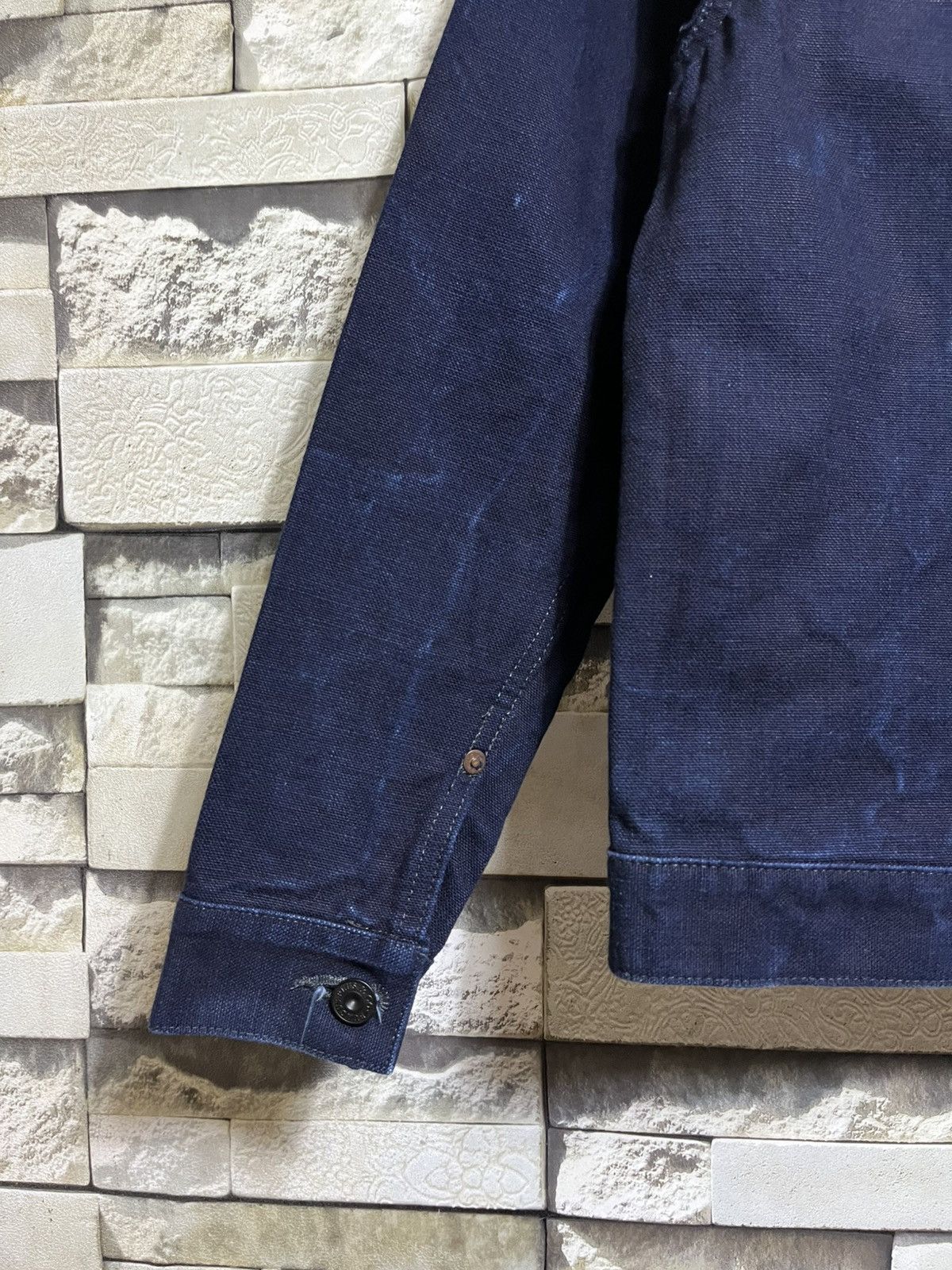 Burgus Plus BURGUS PLUS JAPAN TYPE-1 INDIGO DYED DUCK CANVAS JACKET Size US S / EU 44-46 / 1 - 4 Thumbnail