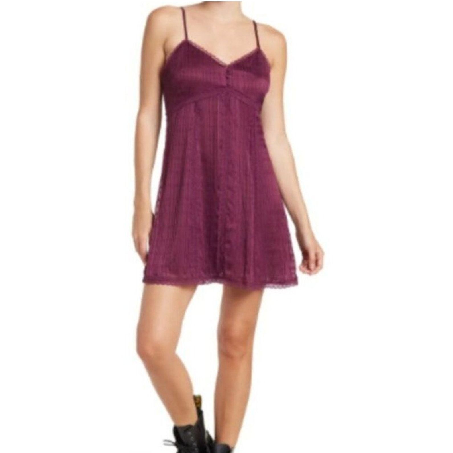 Alice + Olivia Alice + Olivia Genevieve Spaghetti Strap Dress Boysnberry 10 Size L / US 10 / IT 46 - 1 Thumbnail