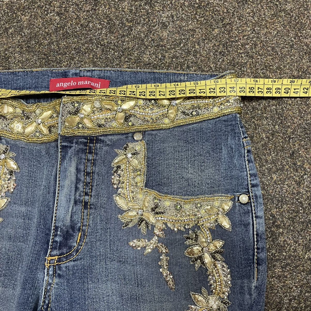 Vintage Vintage Y2K Flare Jeans Sun Faded 90s Streetwear Logo Boxy Size 32" / US 10 / IT 46 - 6 Thumbnail
