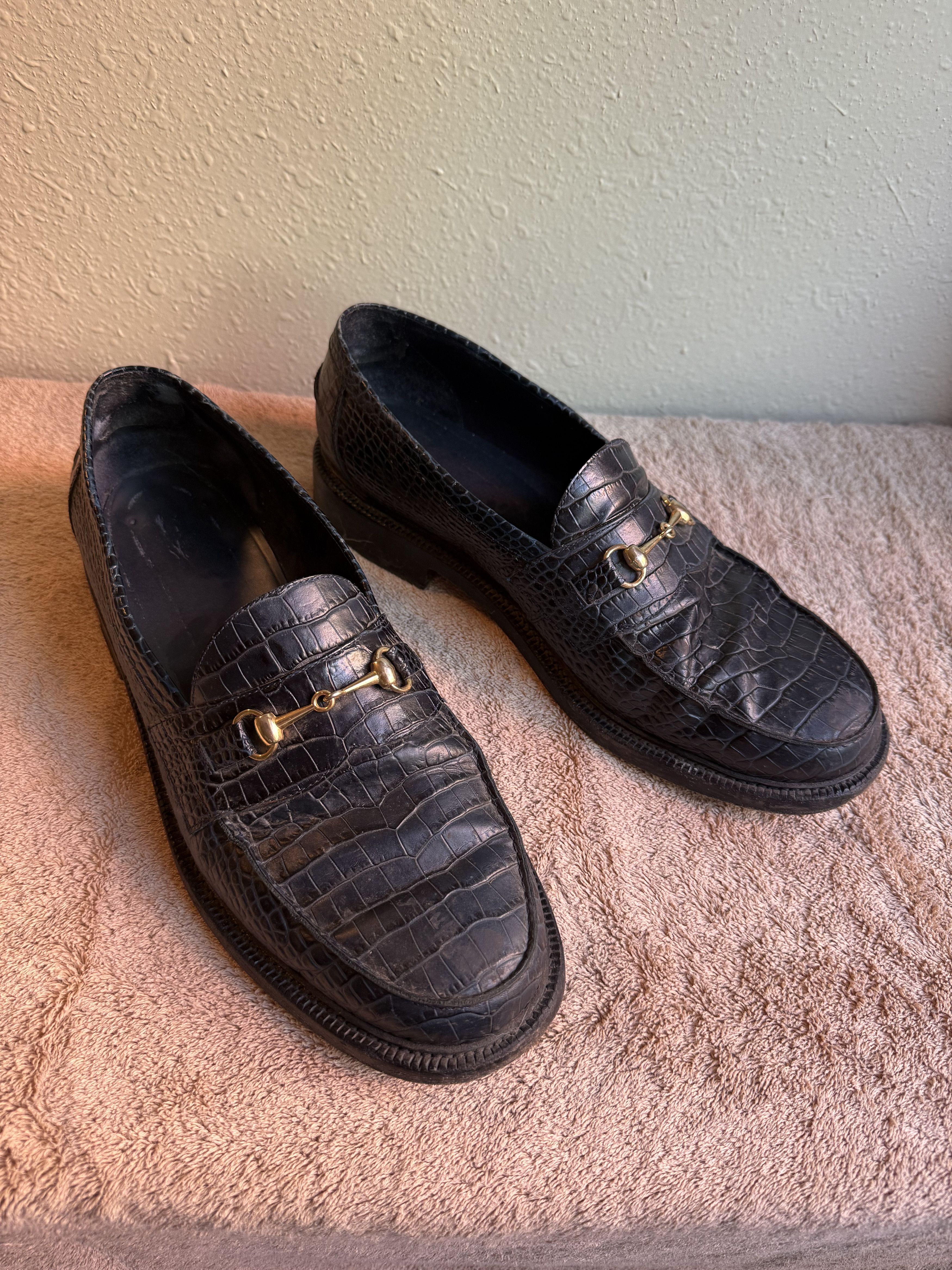 Blackstock & Weber Blackstock & Weber Horse Bit Loafer - Blue Croc Size US 12 / EU 45 - 2 Thumbnail