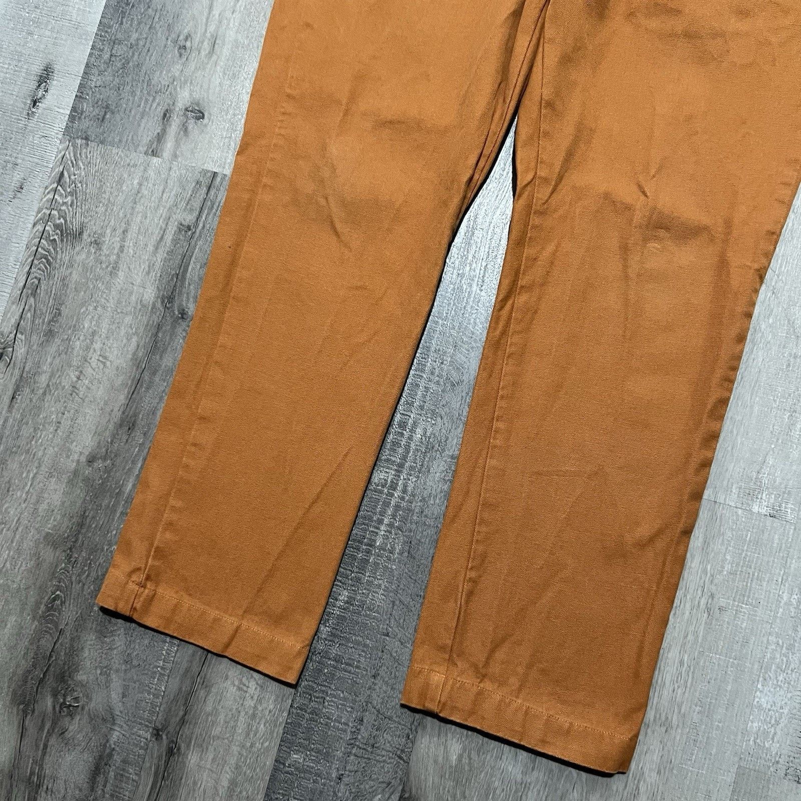 Vintage ATELIER BEAUREPAIRE Pantalon "Joseph" Orange Canvas Pants 36 Size US 35 - 4 Thumbnail