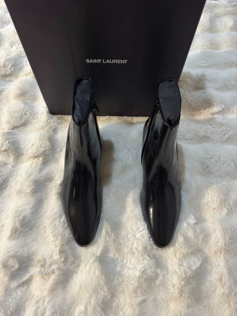 Saint Laurent Paris Saint Laurent Paris Glossy leather boots Size US 10 / IT 40 - 5 Thumbnail