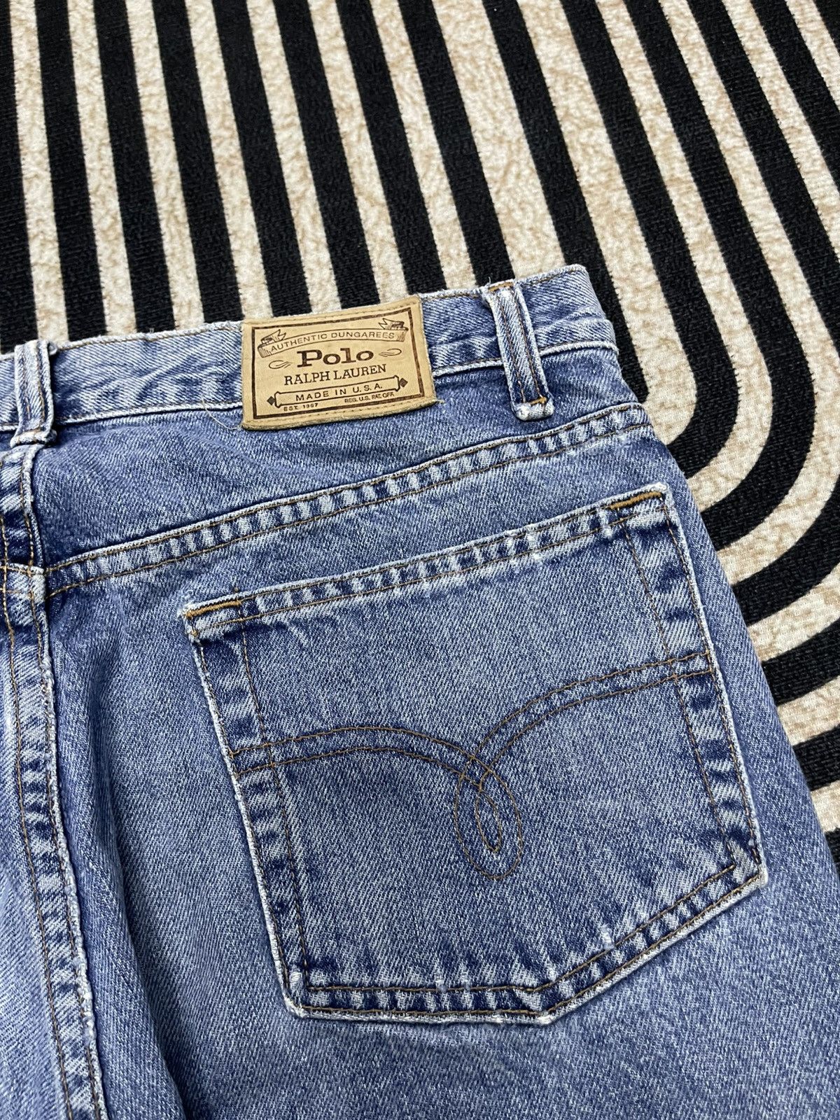 Polo Ralph Lauren 90s POLO RALPH LAUREN BAGGY JEANS MADE IN USA Size US 30 / EU 46 - 16 Thumbnail