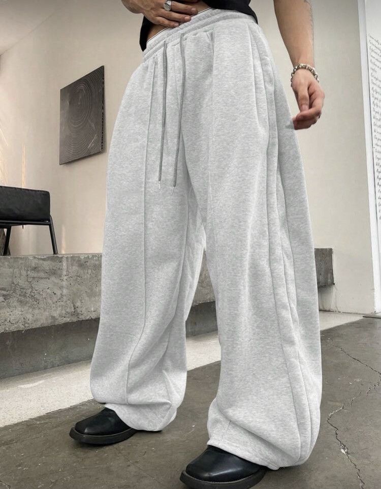 Japanese Brand Baggy Sweatpants - Retro Style Sportswear Fit Size US 33 - 5 Thumbnail