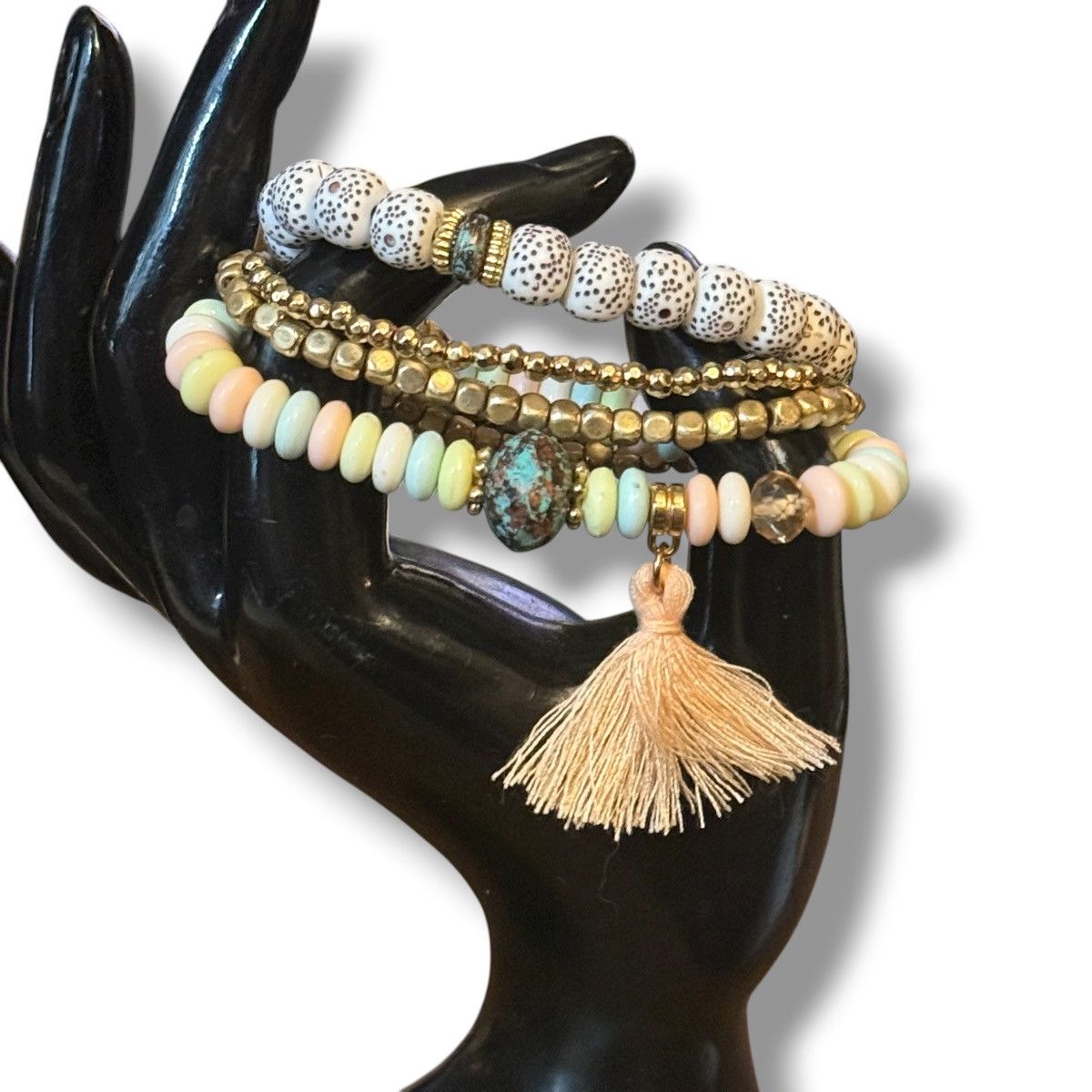Other Boho mixed bead stretch bracelets Size ONE SIZE - 4 Thumbnail