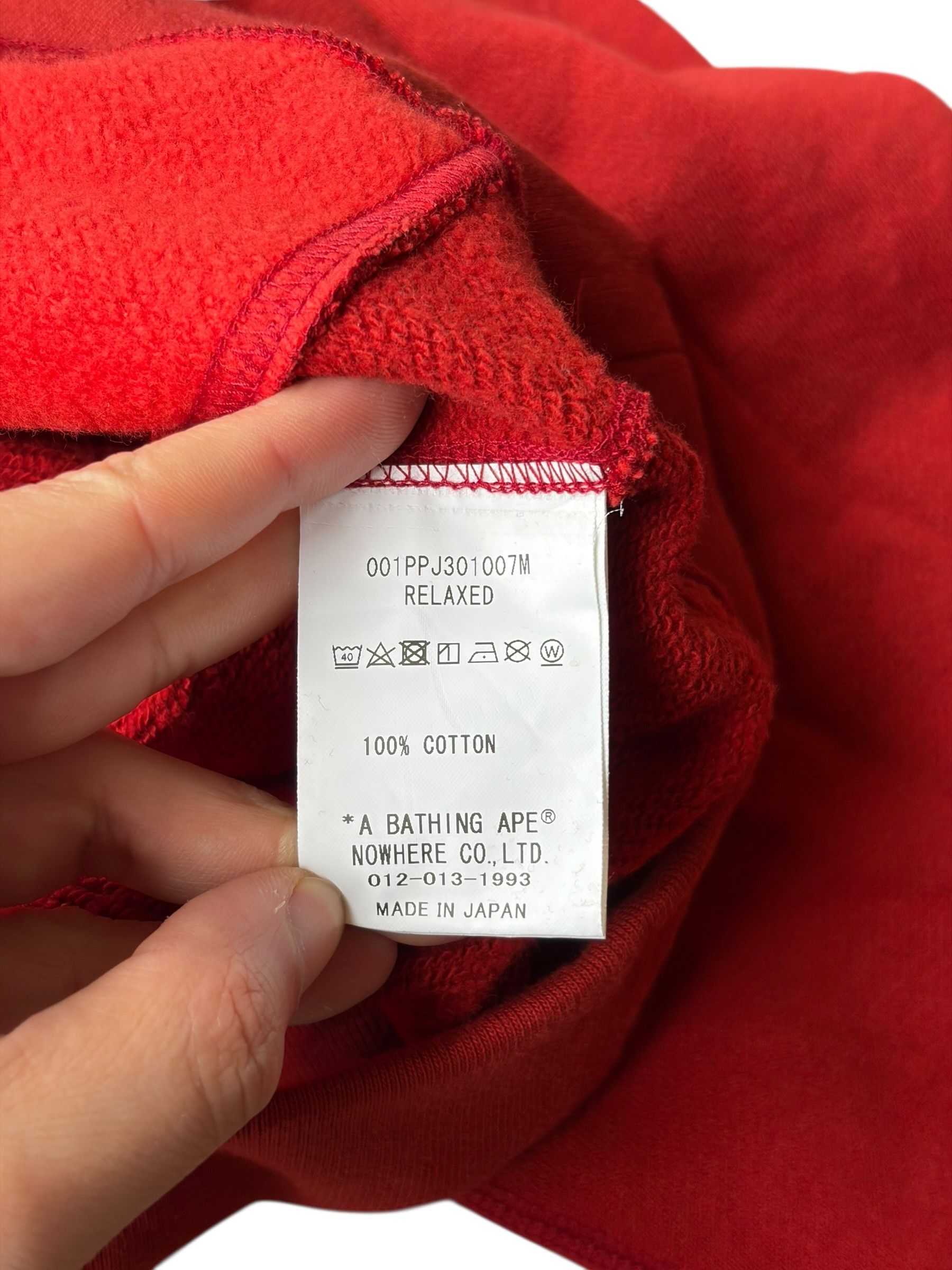 Bape Bape Red Camo College Logo Hoodie Size US L / EU 52-54 / 3 - 8 Thumbnail