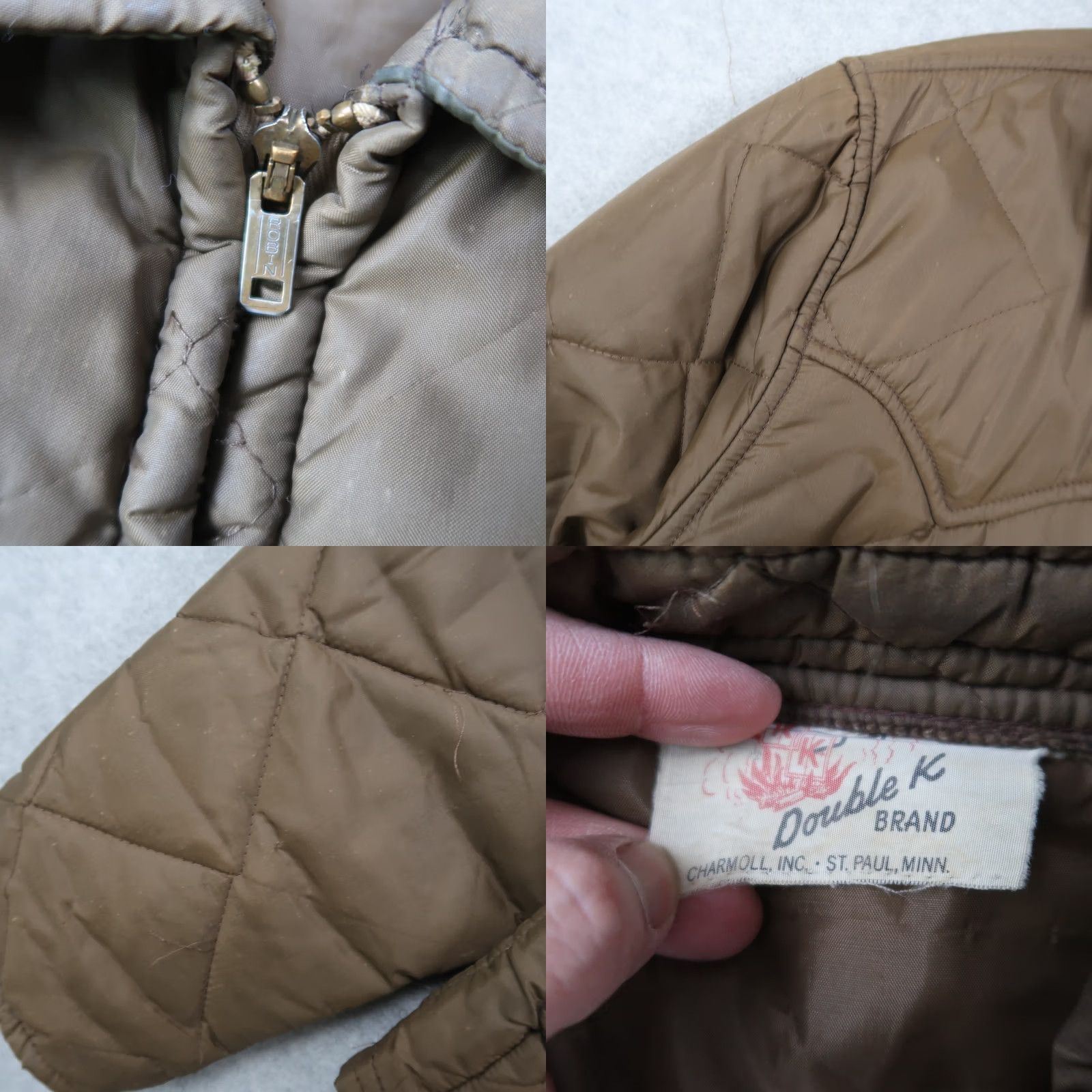 Doublet VINTAGE Double K Western Jacket Mens L Brown Quilted Zip 70s EXP - Image may show stains and wear Size US L / EU 52-54 / 3 - 8 Thumbnail