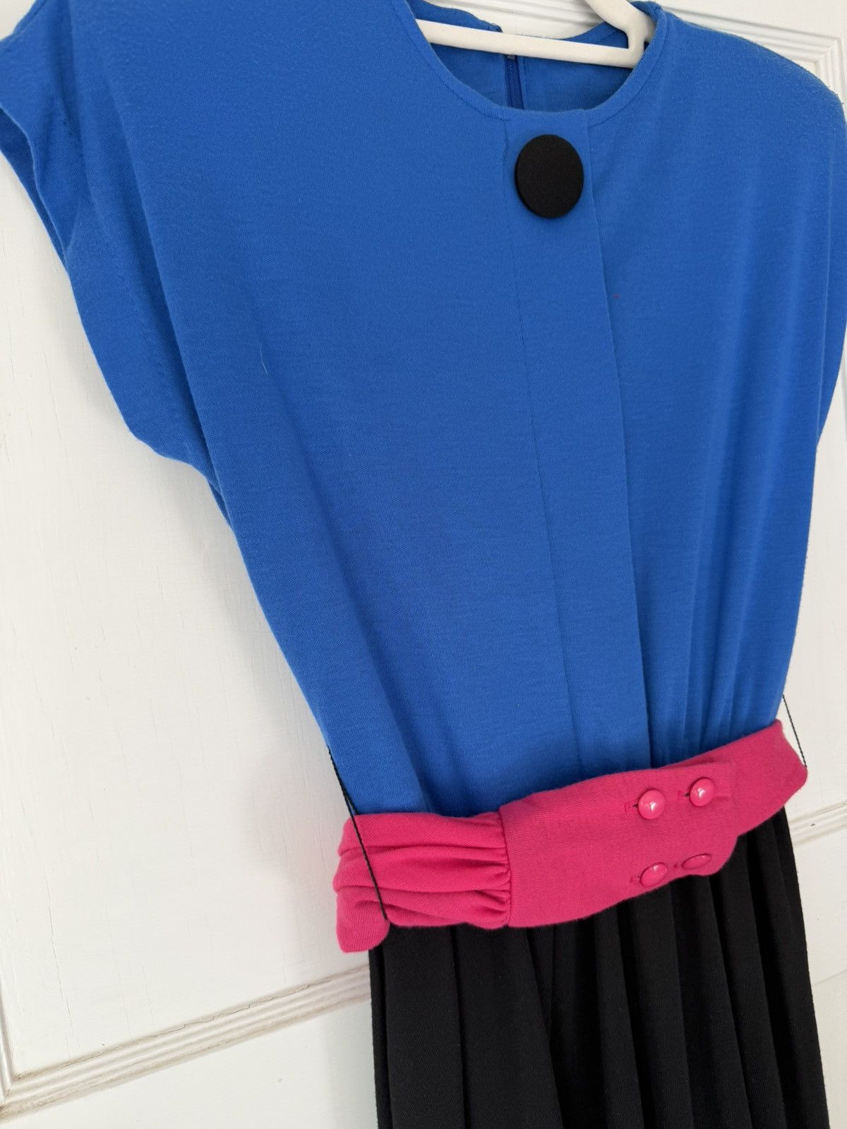 Other Authentic 80s Color-block Dress Size S / US 4 / IT 40 - 4 Thumbnail