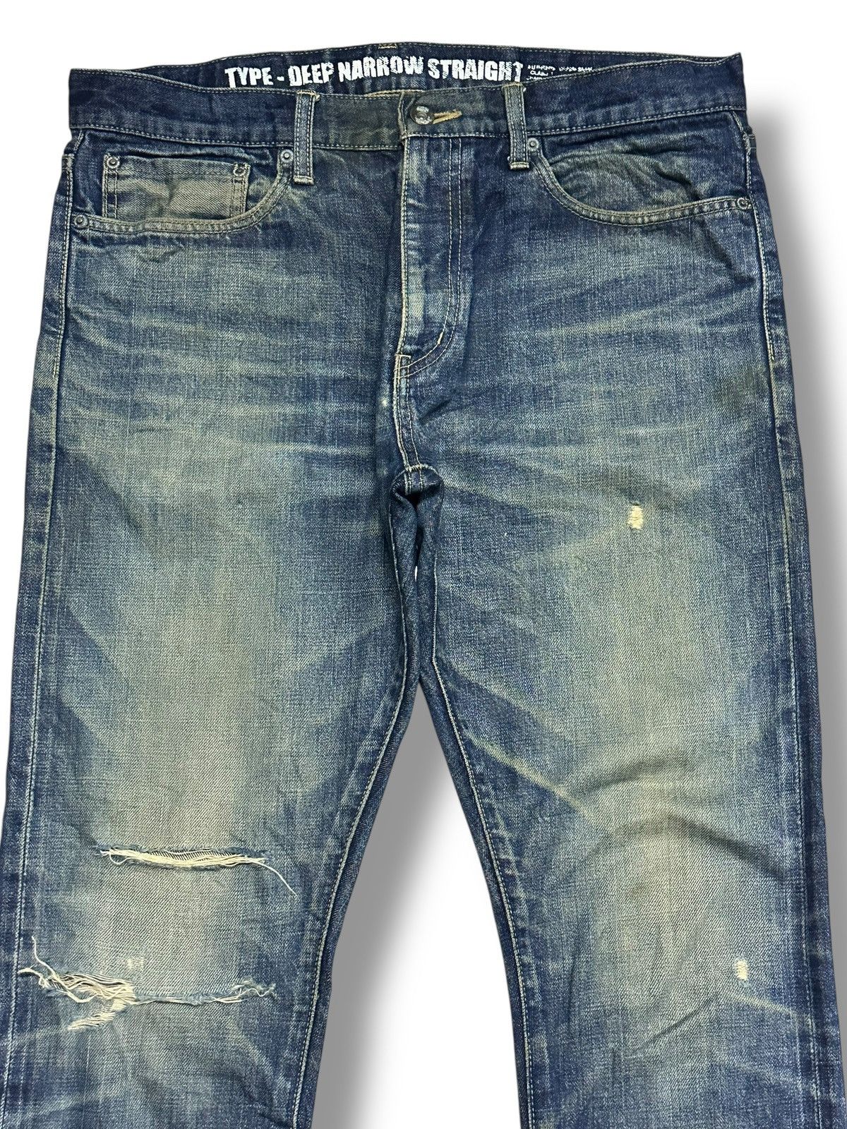 Neighborhood Neighborhood Vintage Jeans Slim Distressed With Mudwash Size US 35 - 3 Thumbnail