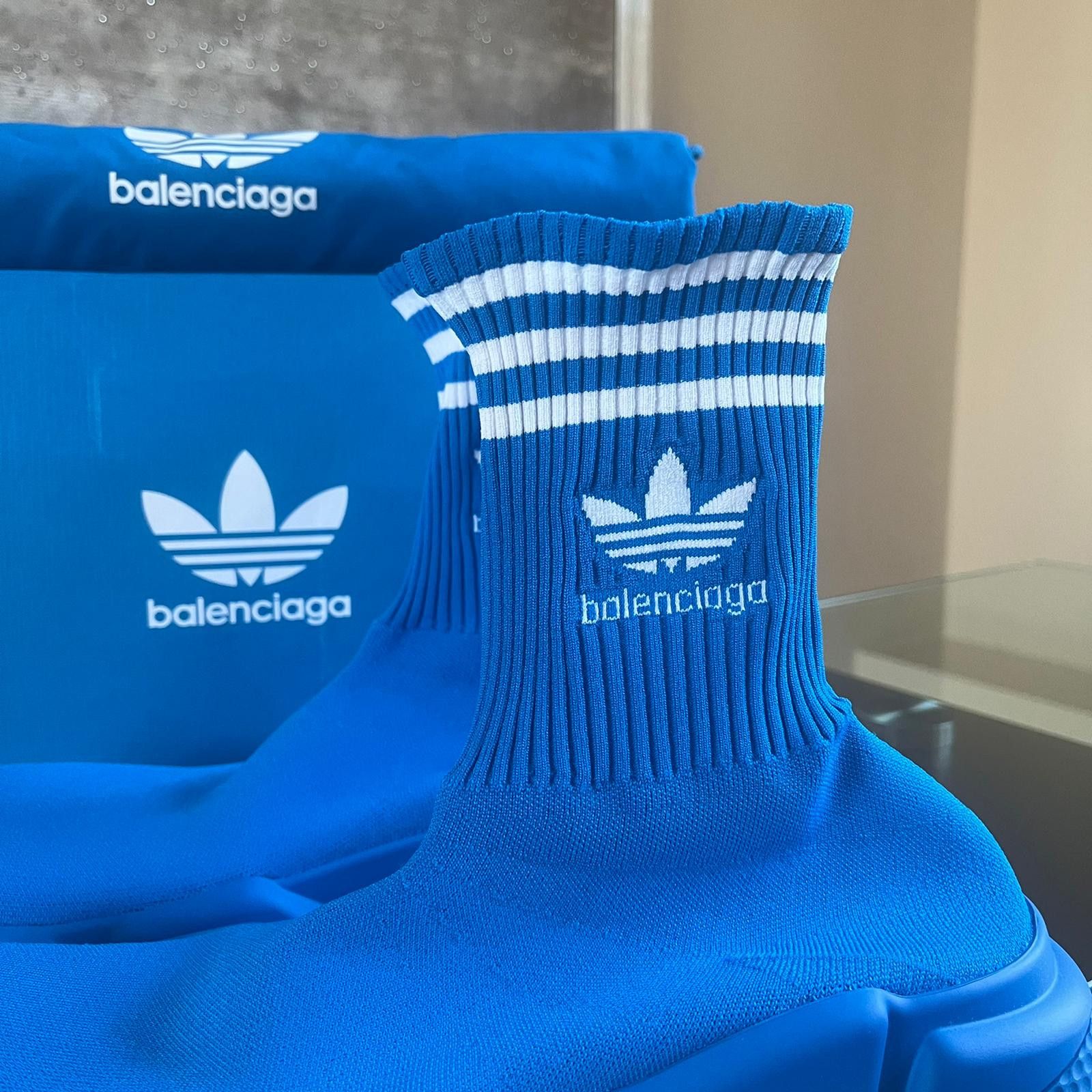 Adidas × Balenciaga Speed LT / Speed A Sneakers in Blue Size US 13 / EU 46 - 8 Thumbnail
