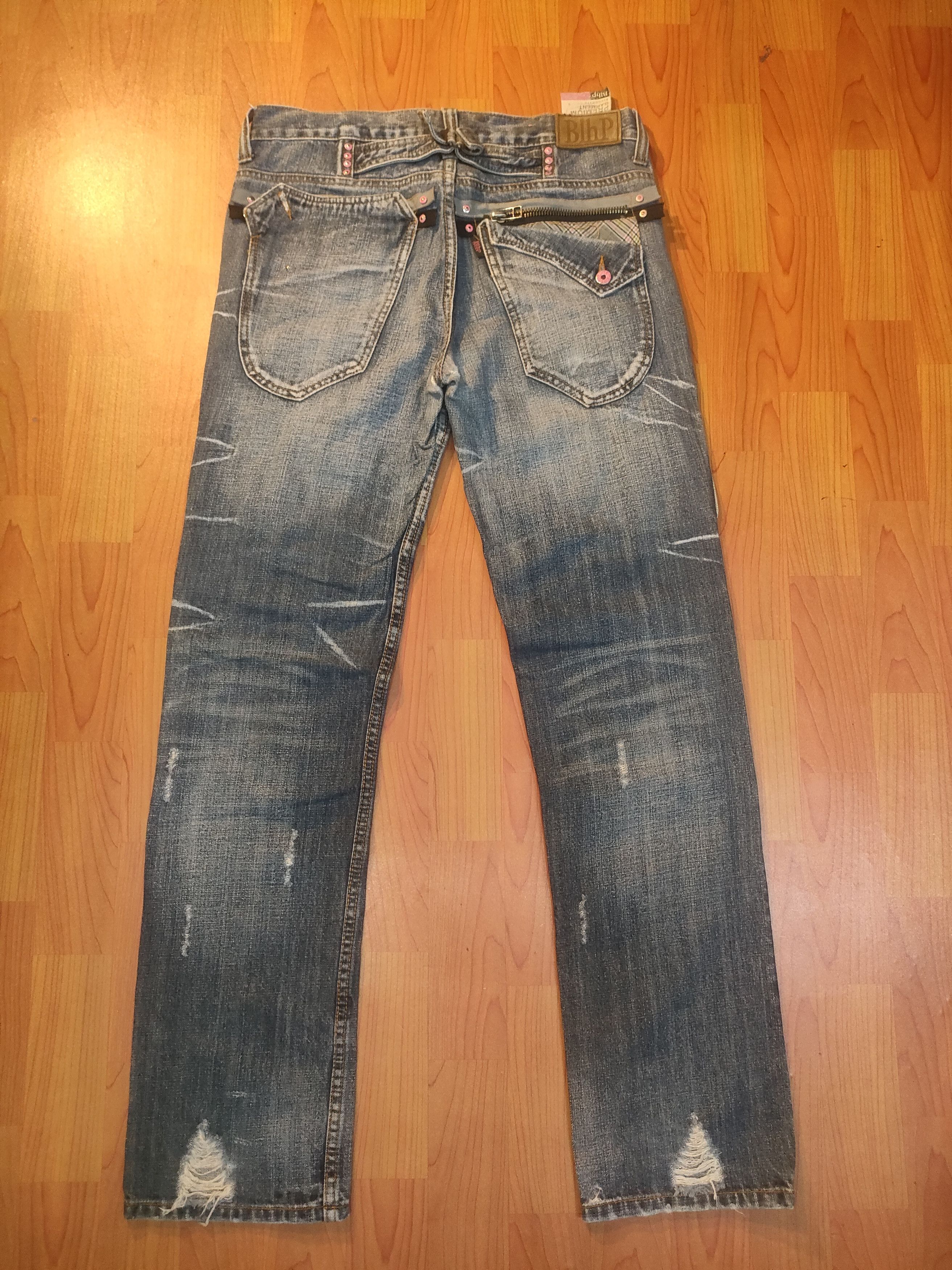 Japanese Brand BLHP Blood Hype Distressed Jeans Size US 34 / EU 50 - 4 Thumbnail