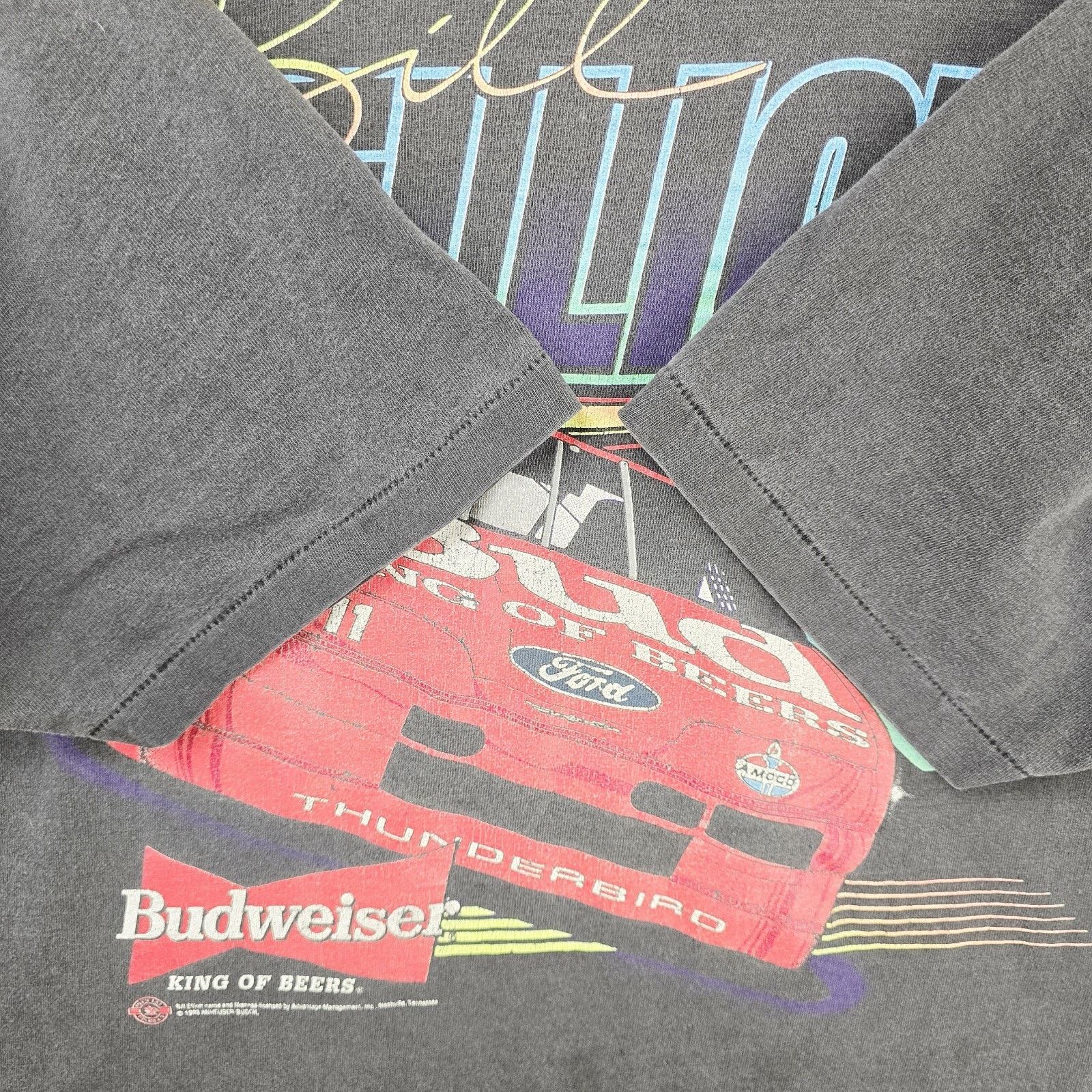 Hanes Vintage Nascar Bill Elliott Shirt XL Faded Stained Budweiser Size US XL / EU 56 / 4 - 9 Thumbnail