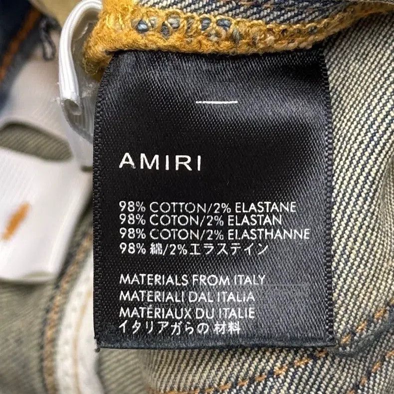 Amiri Amiri Distressed Destroyed Knife Cut Slim Fit Denim Jeans Size US 34 / EU 50 - 7 Thumbnail