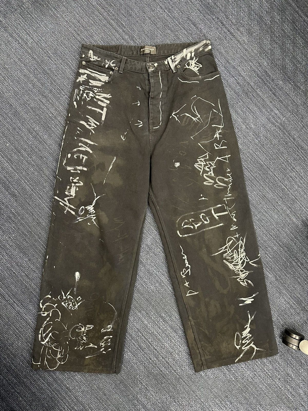 Balenciaga Balenciaga destroyed skater jeans | Grailed