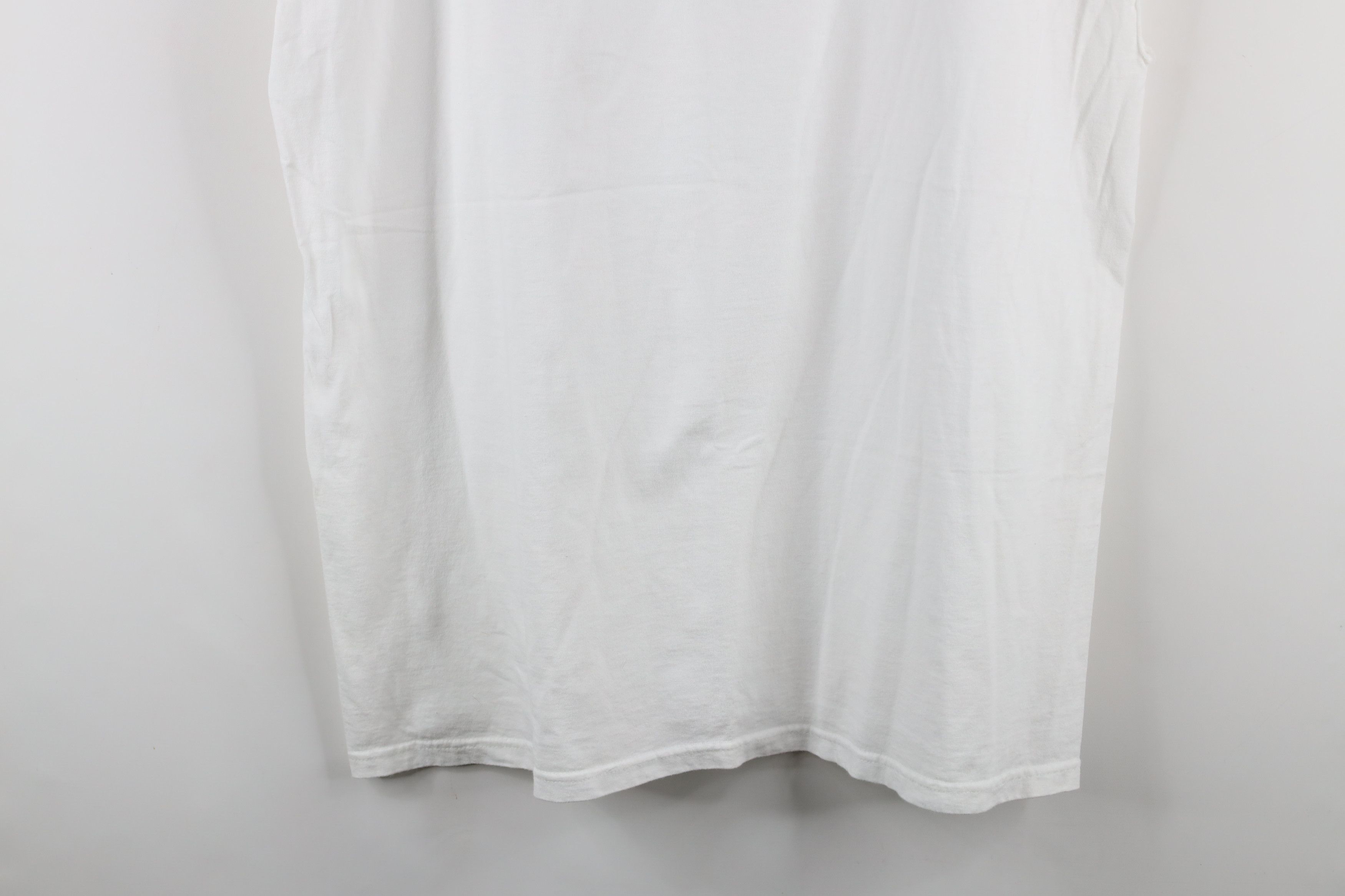 Adidas × Vintage Vintage 90s Adidas Spell Out Cut Off Muscle T-Shirt White Size US XL / EU 56 / 4 - 3 Thumbnail