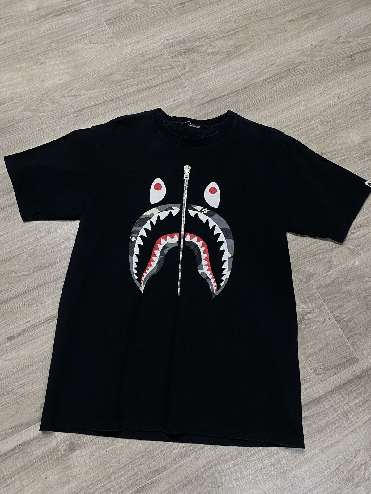 A Bathing Ape Glow Camo Bape Tee Shirt Medium