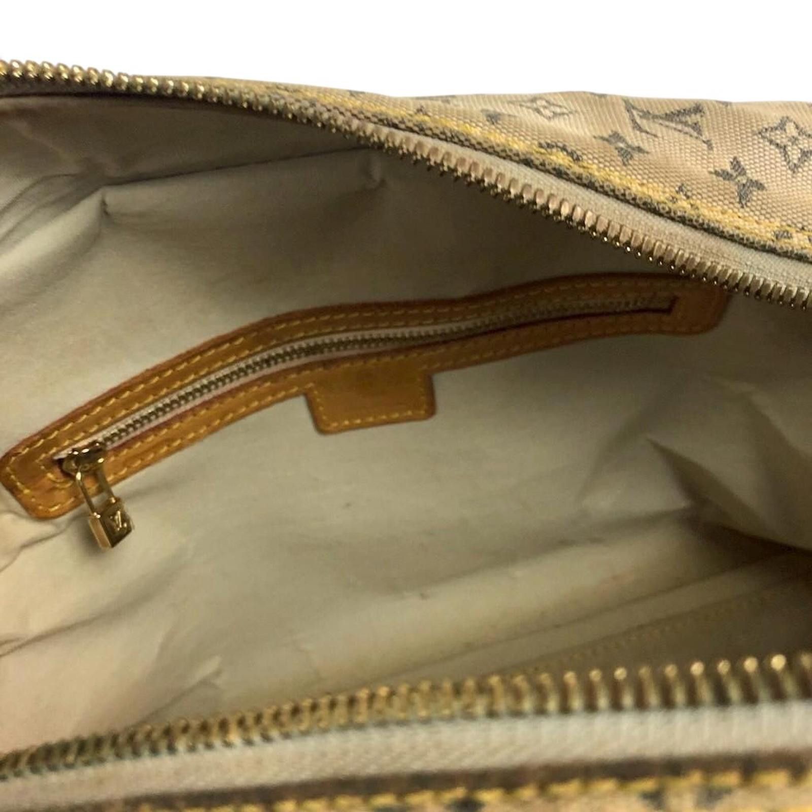Louis Vuitton Louis Vuitton - Monogram Canvas Handbag Leather Trim Size ONE SIZE - 5 Thumbnail