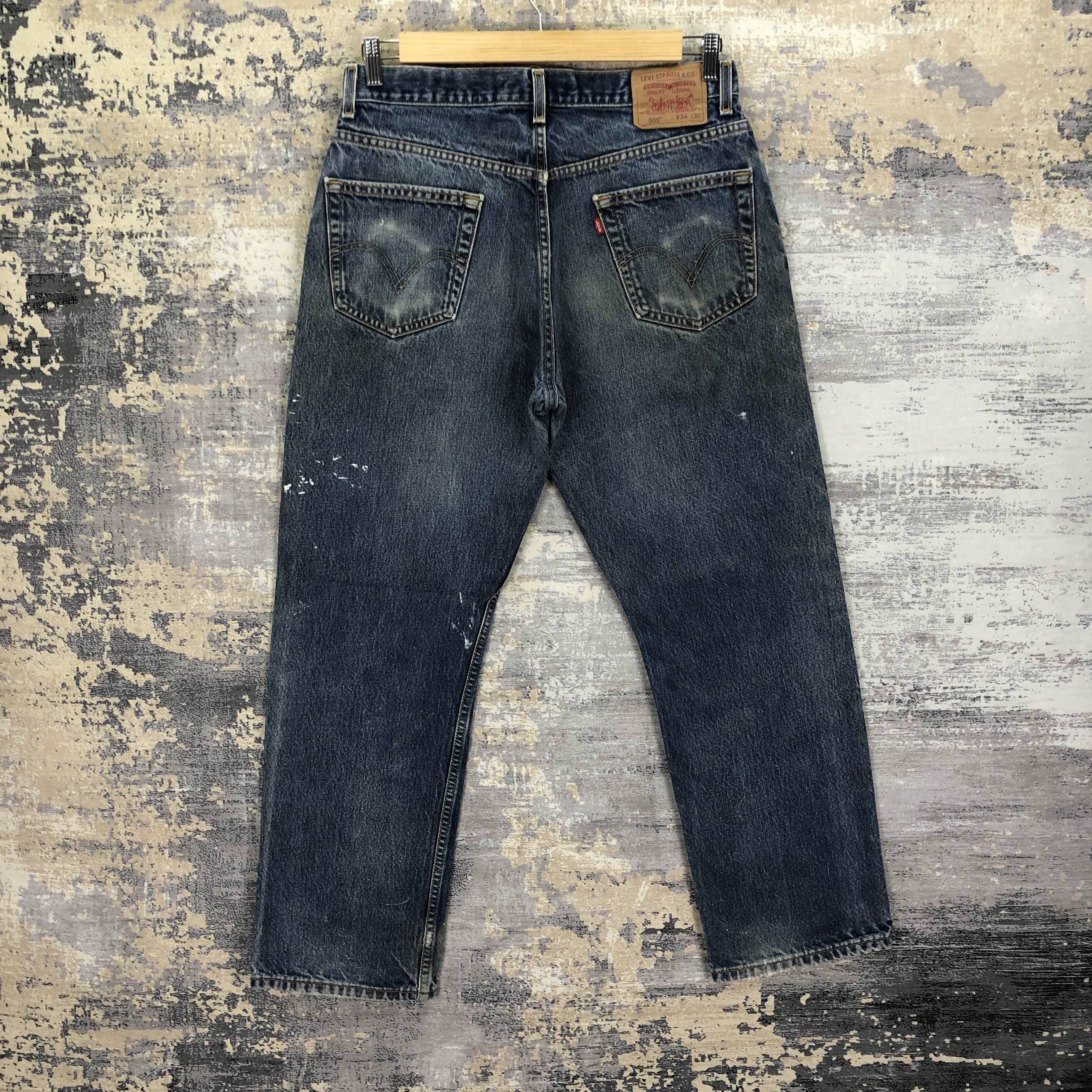 Levi's Vintage Levis 505 Dirty Jeans Levi's Faded Stonewash Denim Size US 32 / EU 48 - 2 Thumbnail