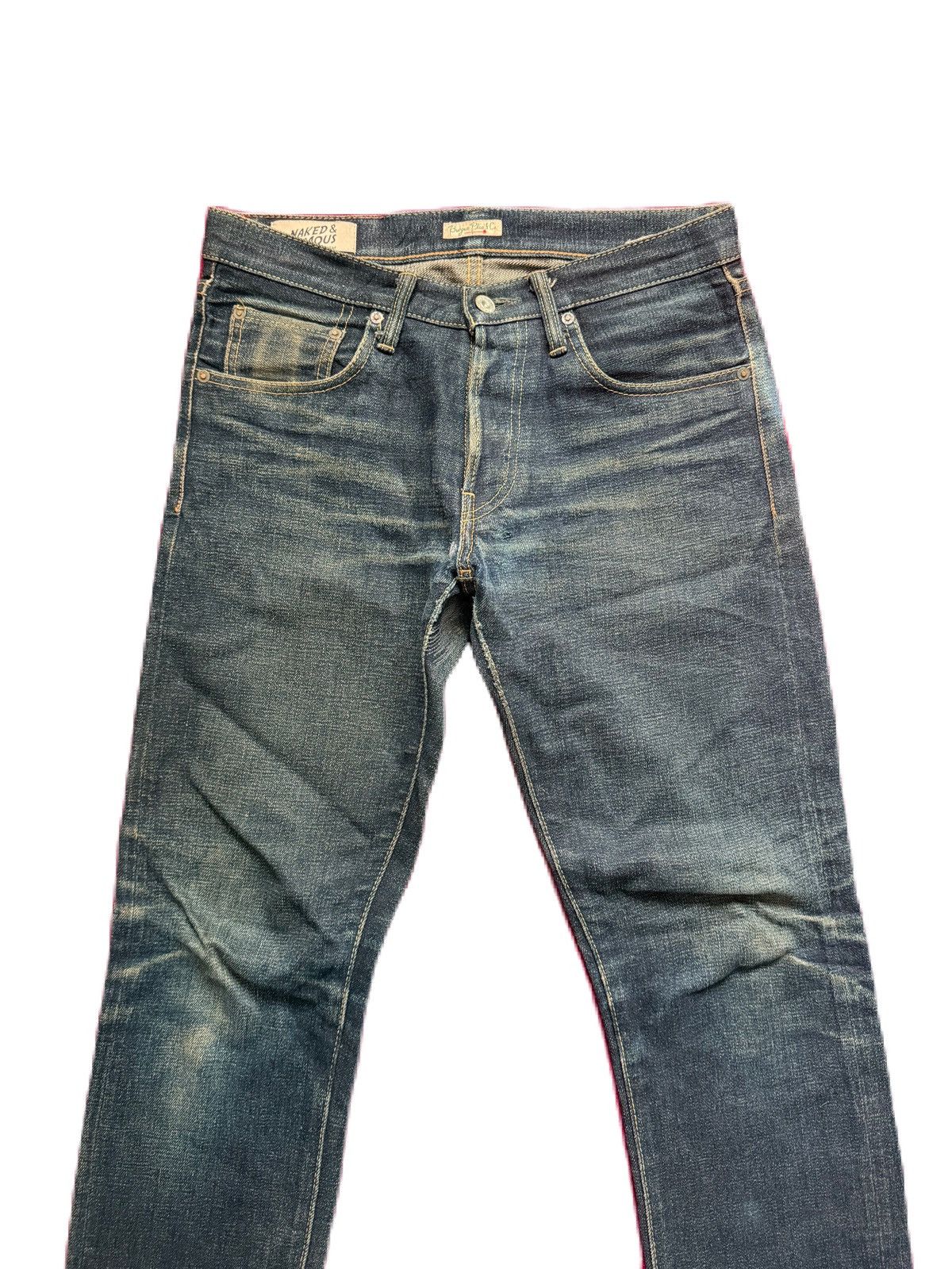 Naked & Famous Naked & Famous x Burgus Plus Selvedge Denim Slim Tapered Size US 29 - 3 Thumbnail