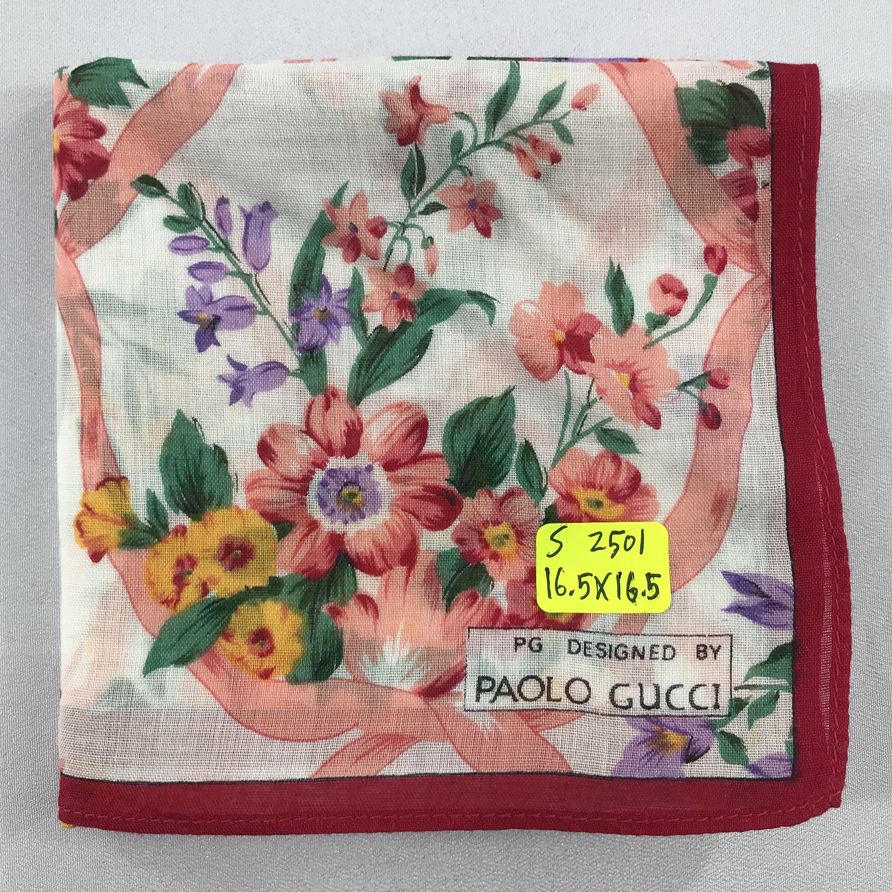 Paolo Gucci × Vintage Paolo Gucci Bandana / Handkerchief / Neckerchief - S2501 Size ONE SIZE - 5 Thumbnail