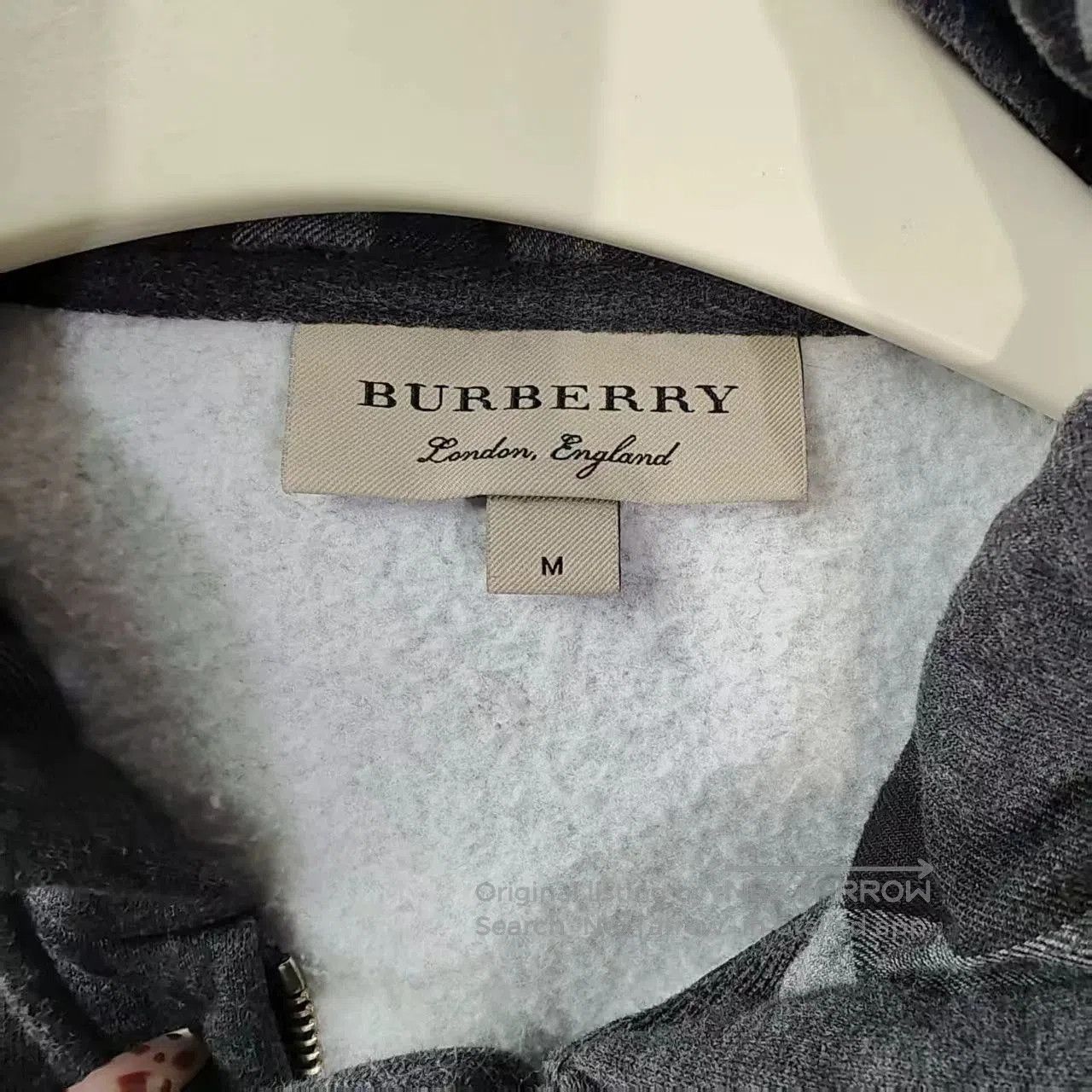Burberry burberry embroidered hoodie in dark gray. Size US M / EU 48-50 / 2 - 3 Thumbnail
