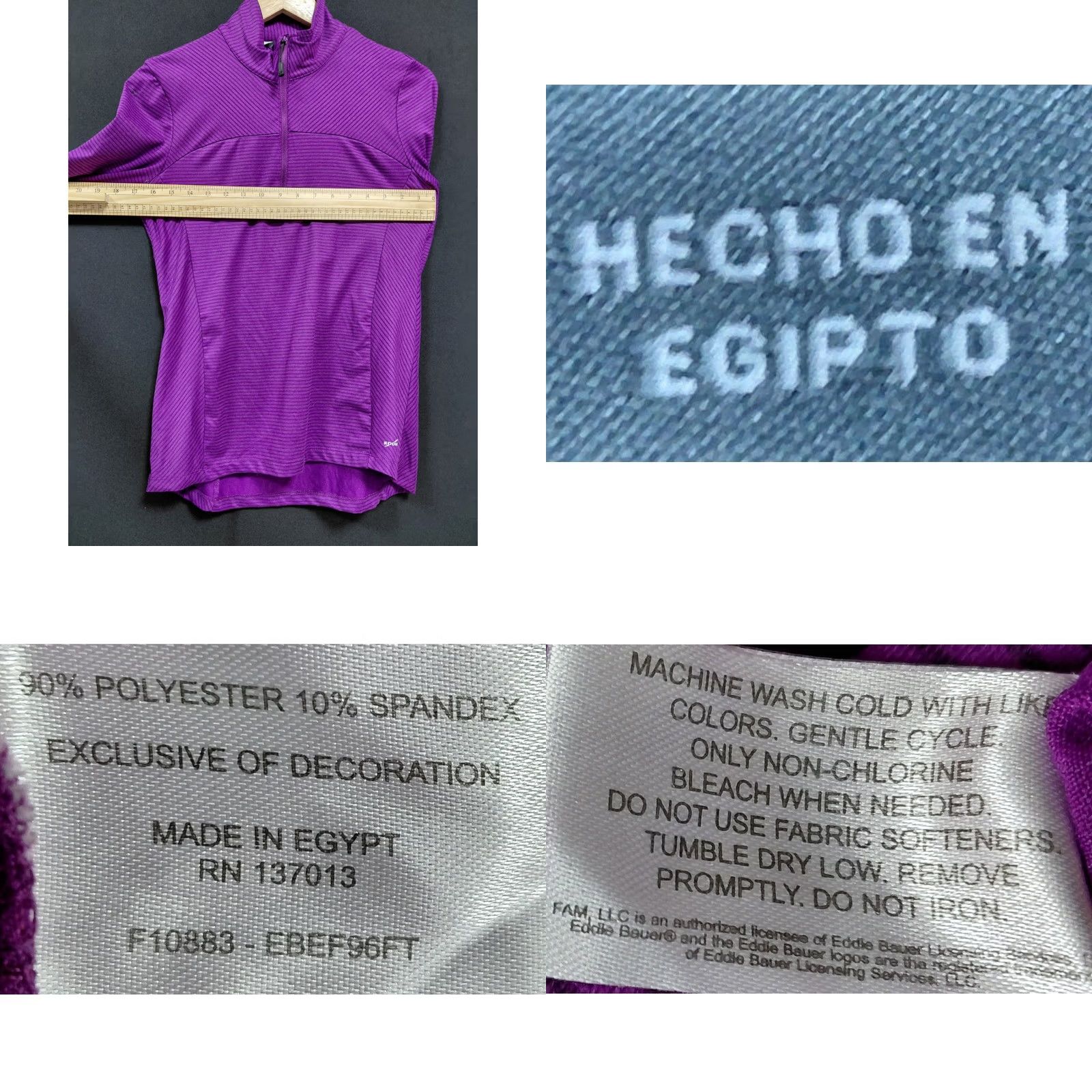Eddie Bauer Eddie Bauer Purple 1/2 Zip Pullover Top Solid Knit Long Sleeve Women Size S Size S / US 4 / IT 40 - 8 Thumbnail