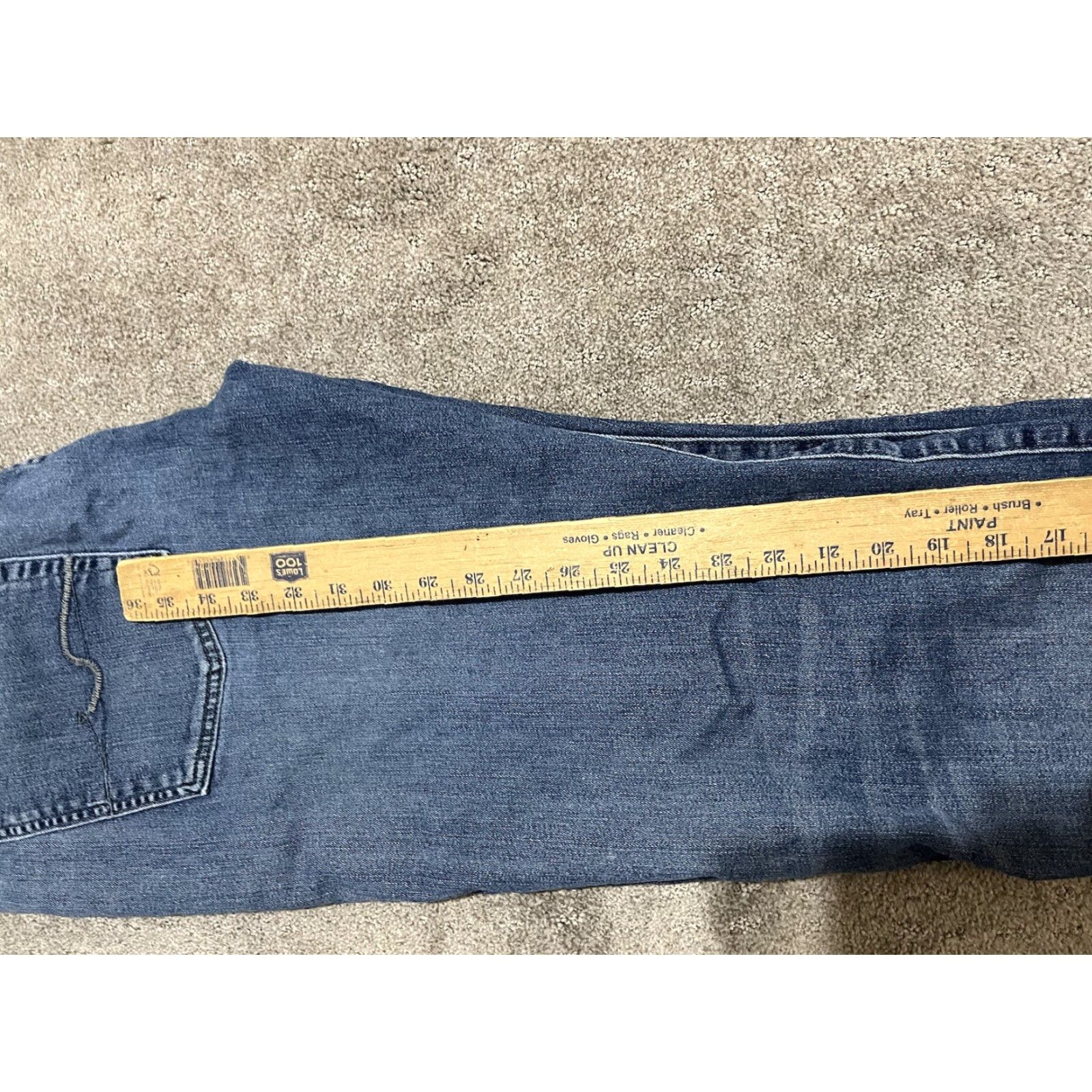 7 For All Mankind 7 For All Mankind Jeans Mens 36x33 Blue Regular 5-Pocket Denim Pants Zip Fly Stretch Cotton Denim USA Straight Size US 36 / EU 52 - 8 Thumbnail