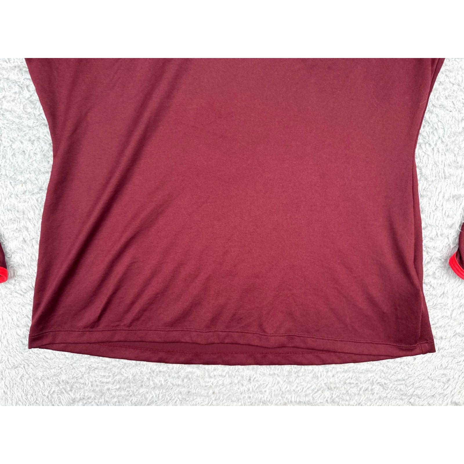 The North Face The North Face Shirt Women Red Long Sleeve Hooded V-Neck Flashdry Polyester Size M / US 6-8 / IT 42-44 - 5 Thumbnail