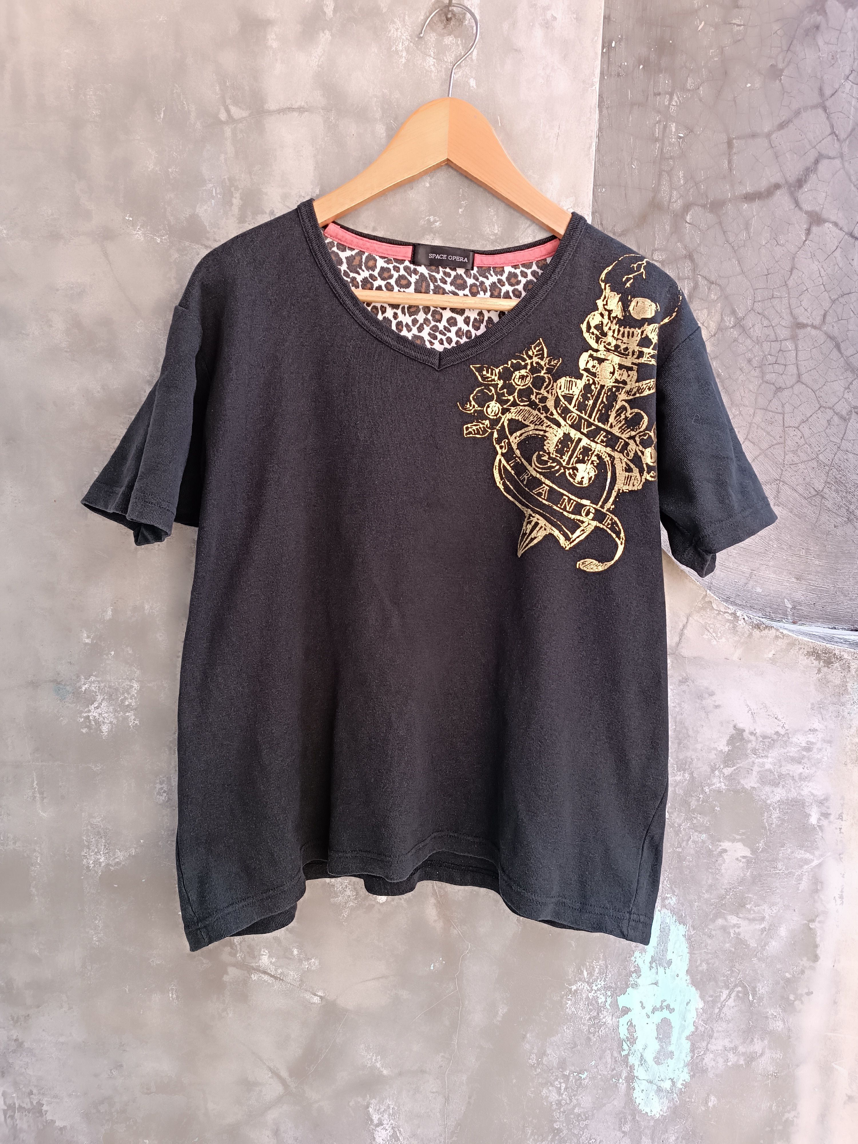 Japanese Brand SPACE OPERA PRINT SKULL T SHIRT Size US L / EU 52-54 / 3 - 1 Thumbnail