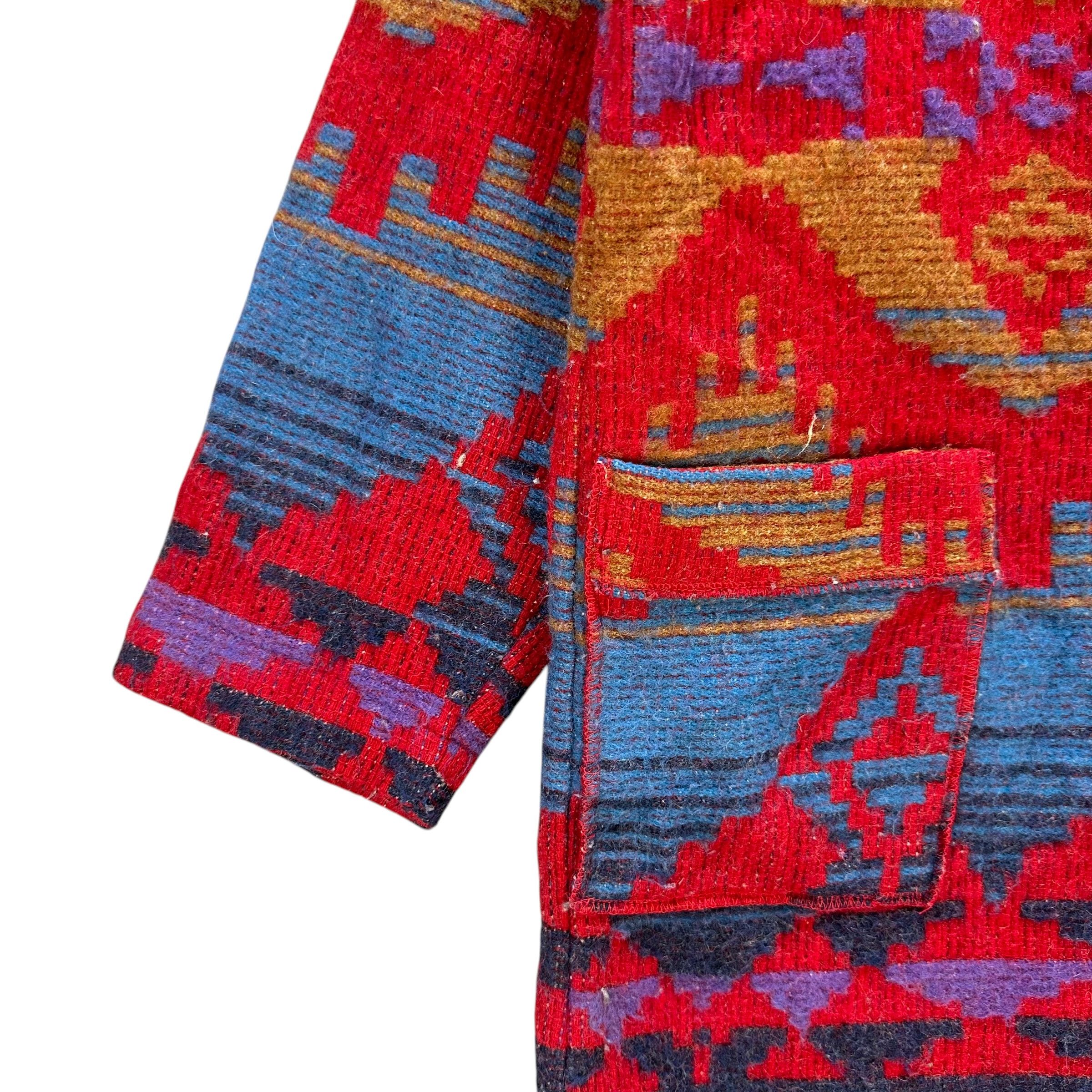 Native 80’s P.L GREENE'S American Made Navajo Hooded Coat #A67-1613 Size US M / EU 48-50 / 2 - 4 Thumbnail