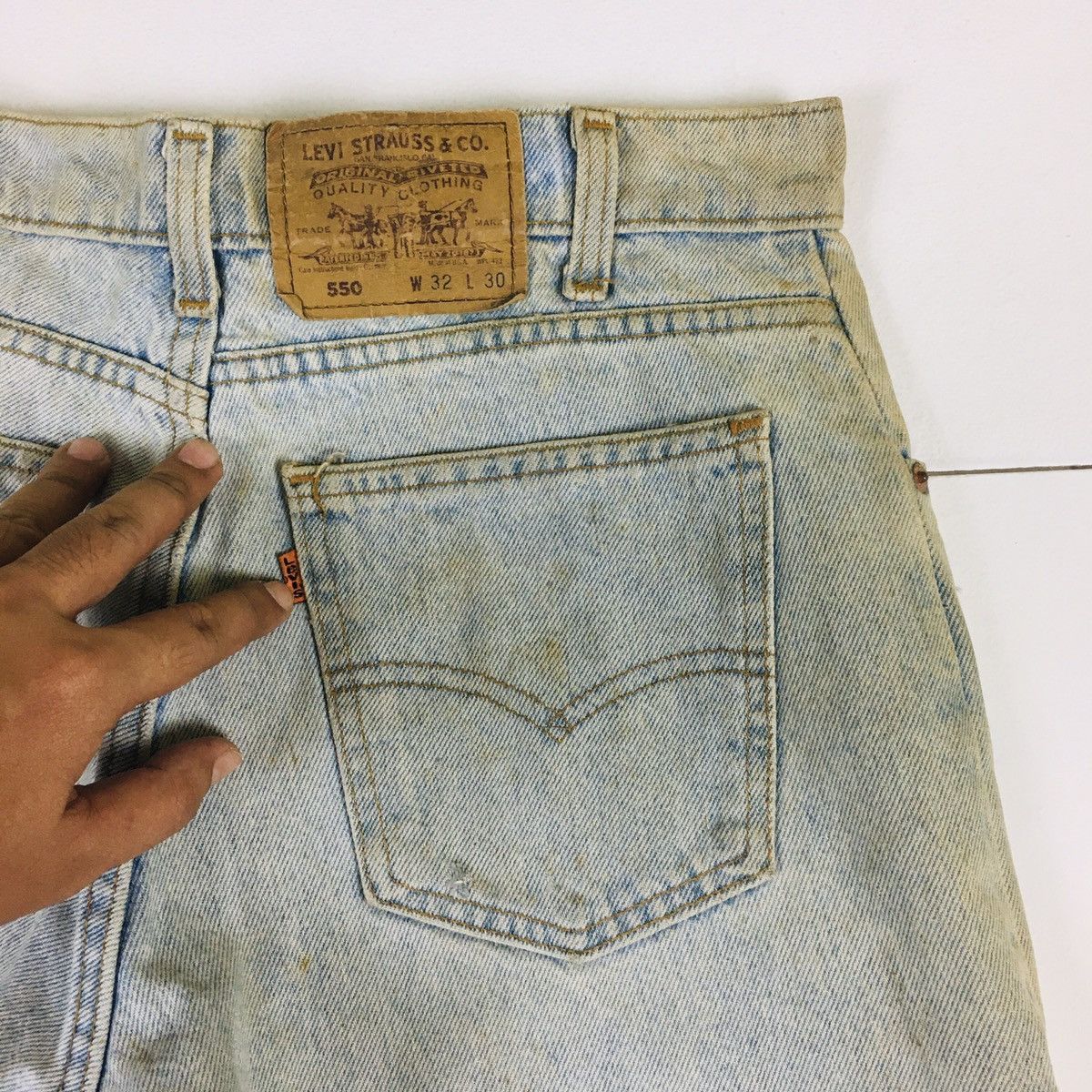 Levi's Vintage 80s Levi’s 550 Orange Tab Size US 32 / EU 48 - 8 Thumbnail