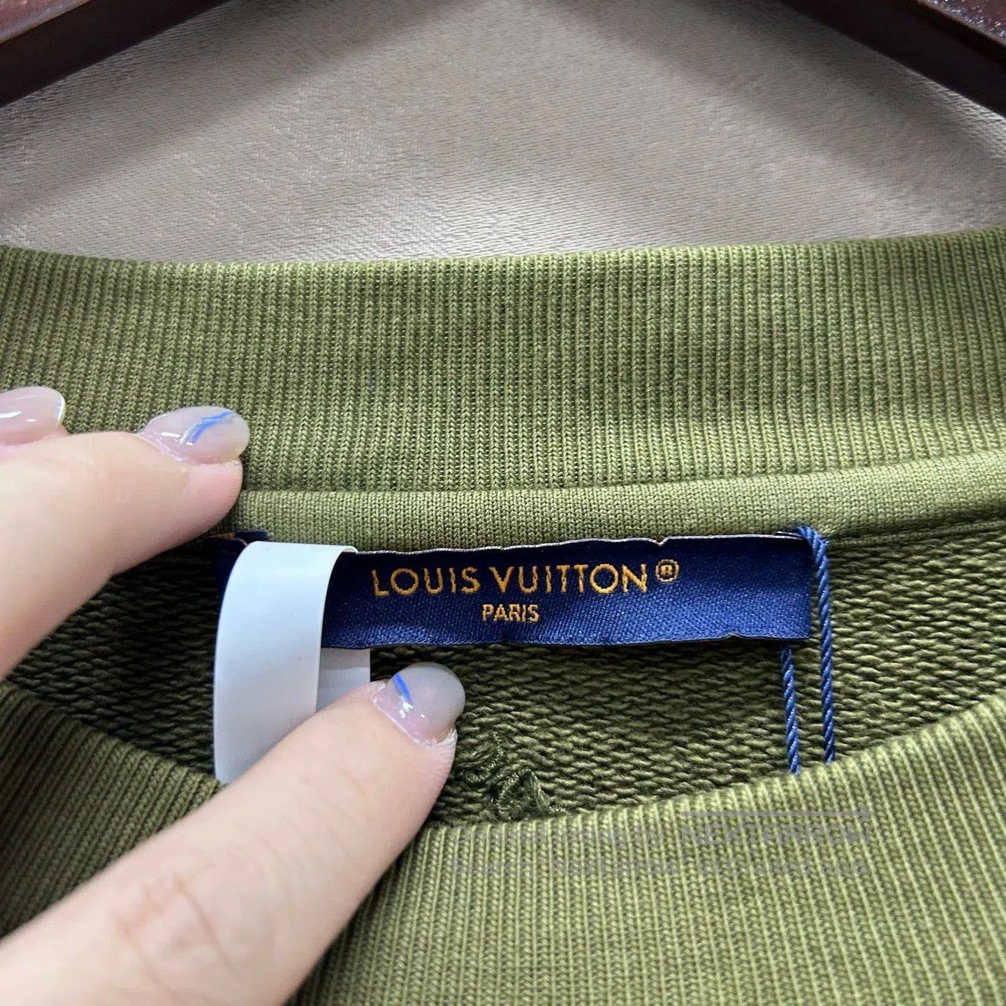 Louis Vuitton LV Collab Green Sweatshirt with Logo Design. Size US XL / EU 56 / 4 - 3 Thumbnail