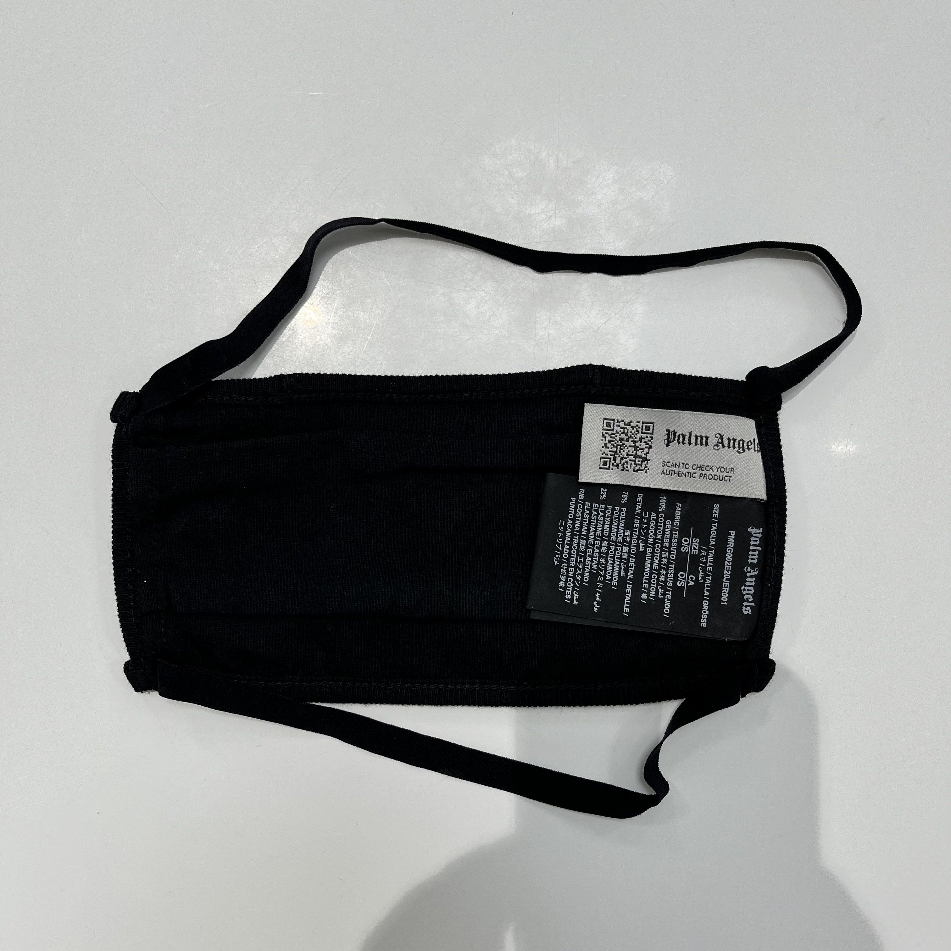 Palm Angels Palm Angels Logo Face Mask Black Size ONE SIZE - 2 Thumbnail