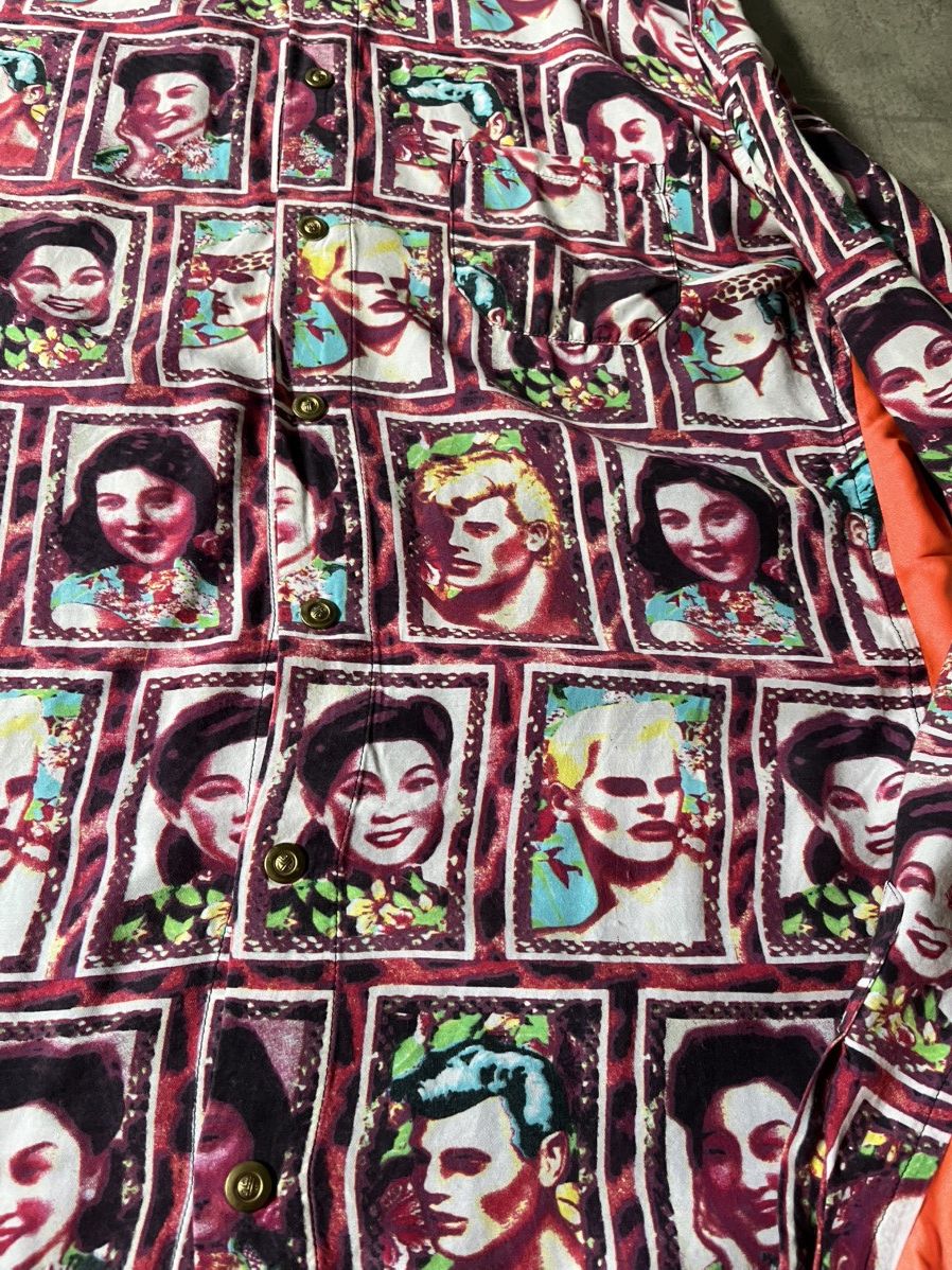 Jean Paul Gaultier Vintage Jean Paul Gaultier Portraits button up shirt rare Size US L / EU 52-54 / 3 - 9 Thumbnail