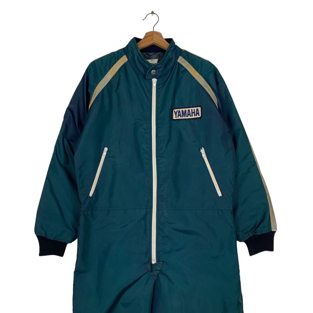 Japanese Brand Vintage YAMAHA Green Coveralls Jumpsuits #1925-C84 Size US 38 / EU 54 - 2 Thumbnail