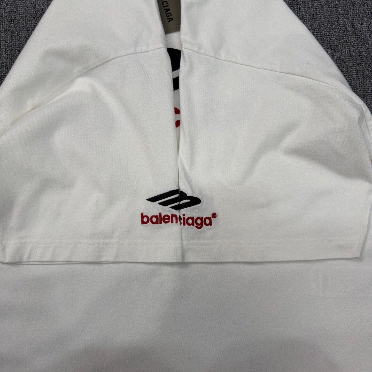 Balenciaga Balenciaga 3B Embroidered Logo White SS L Size US L / EU 52-54 / 3 - 6 Thumbnail