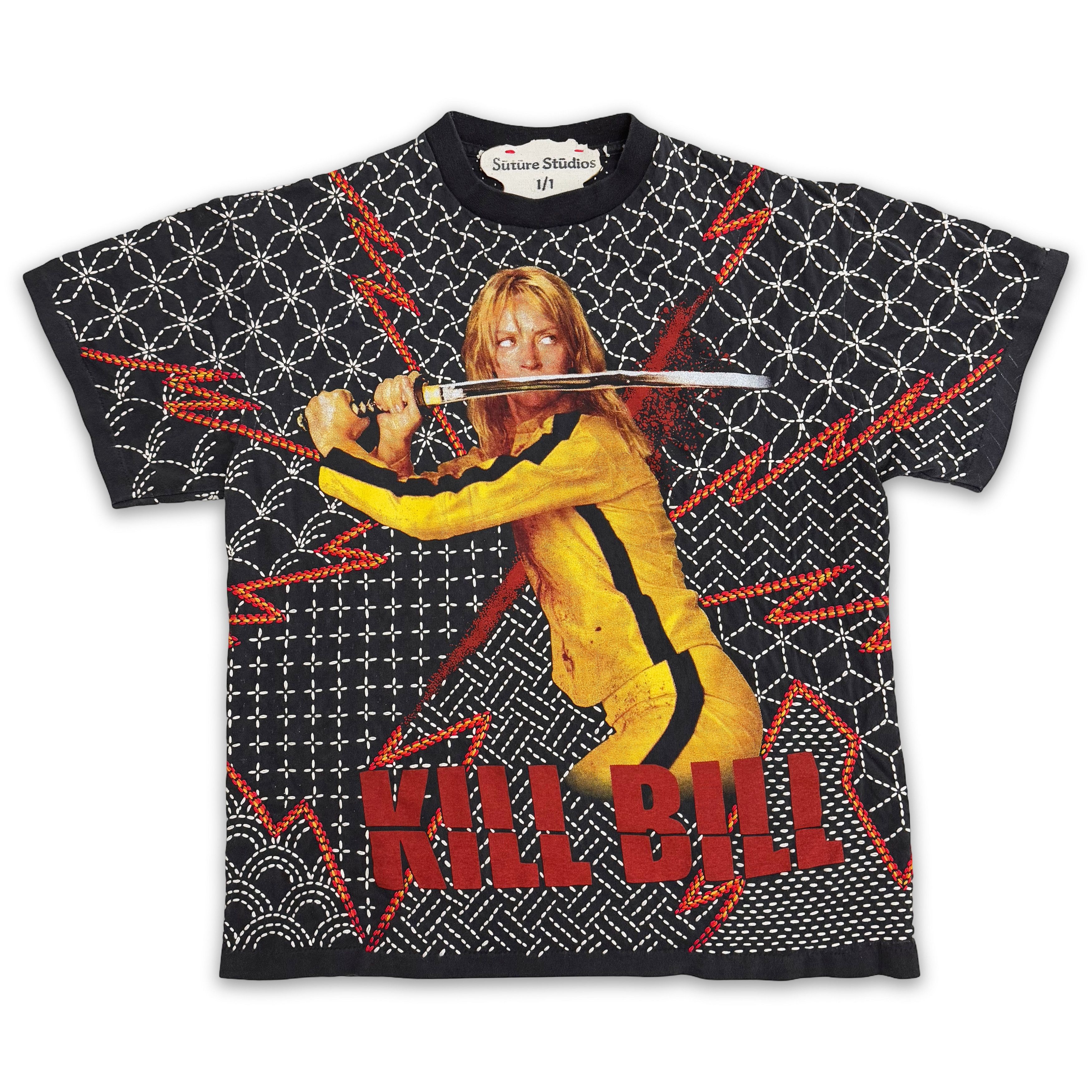 Band Tees Suture Studios Kill Bill Sashiko Hand Embroidered T-shirt Size US M / EU 48-50 / 2 - 1 Thumbnail