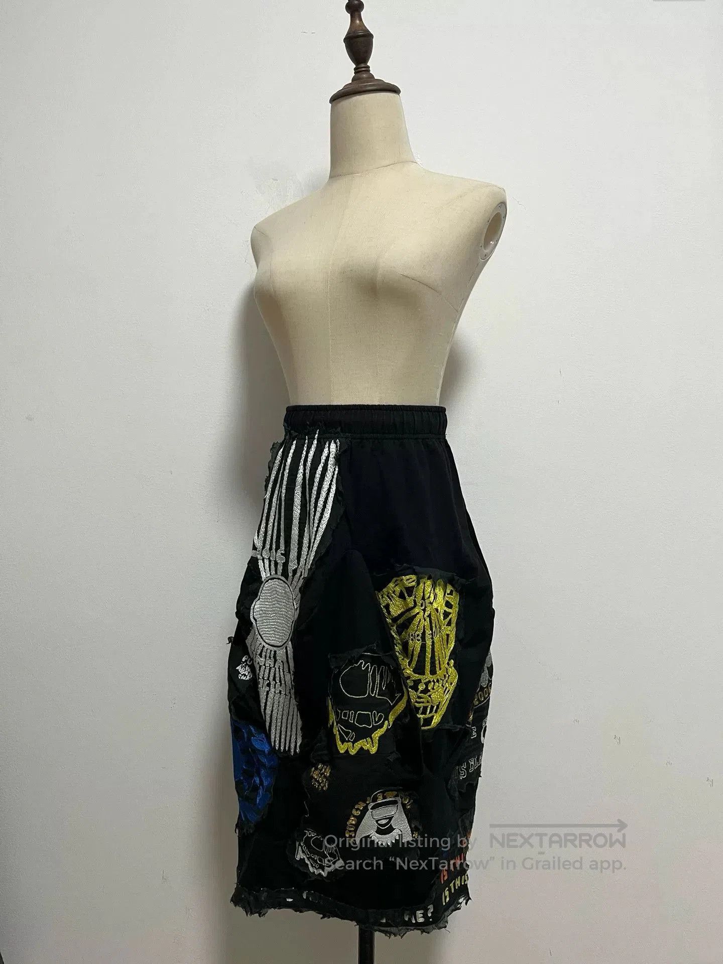 Bernhard Willhelm Bernhard Willhelm Graffiti Embroidery Skirt. Size 35" - 3 Thumbnail