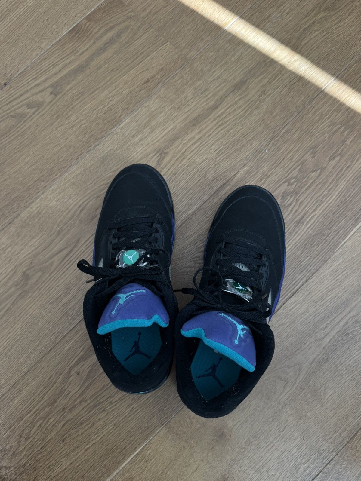 Jordan Brand Jordan 5 golf cleats. Black and purple. Nike. Leather outer. Size US 11 / EU 44 - 10 Thumbnail
