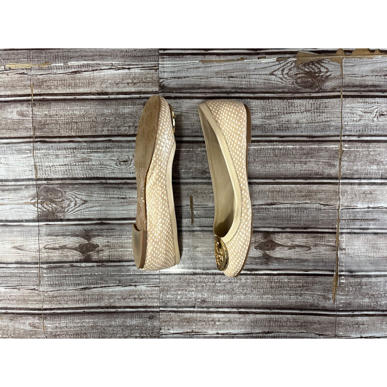 Tory Burch Tory Burch Napa Leather Minnie Travel Ballet Flat Size 7.5 M Size US 7.5 / IT 37.5 - 6 Thumbnail