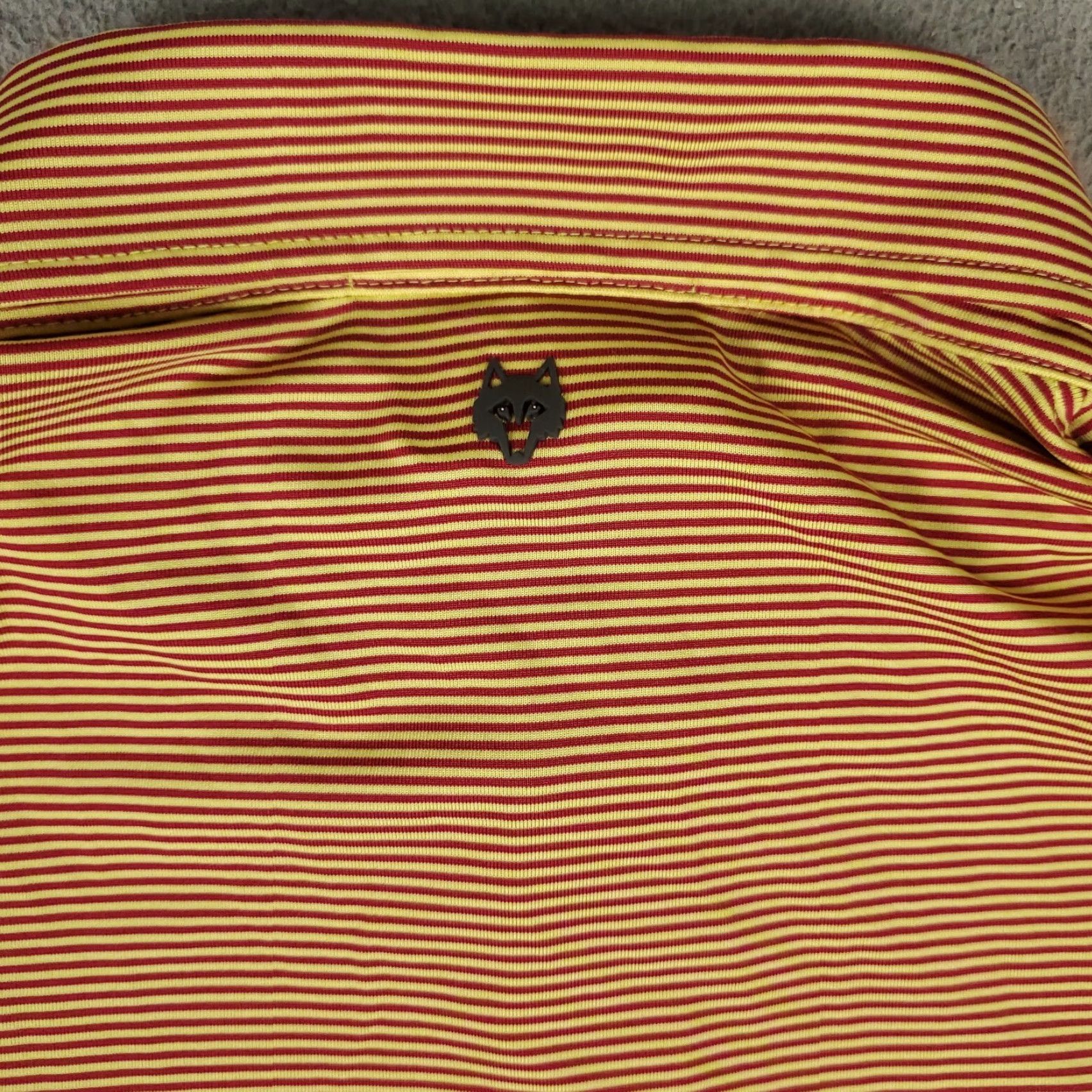 Vintage Greyson Polo Shirt Mens L Red Striped Logo Golf Short Sleeve Polo Size US L / EU 52-54 / 3 - 3 Thumbnail