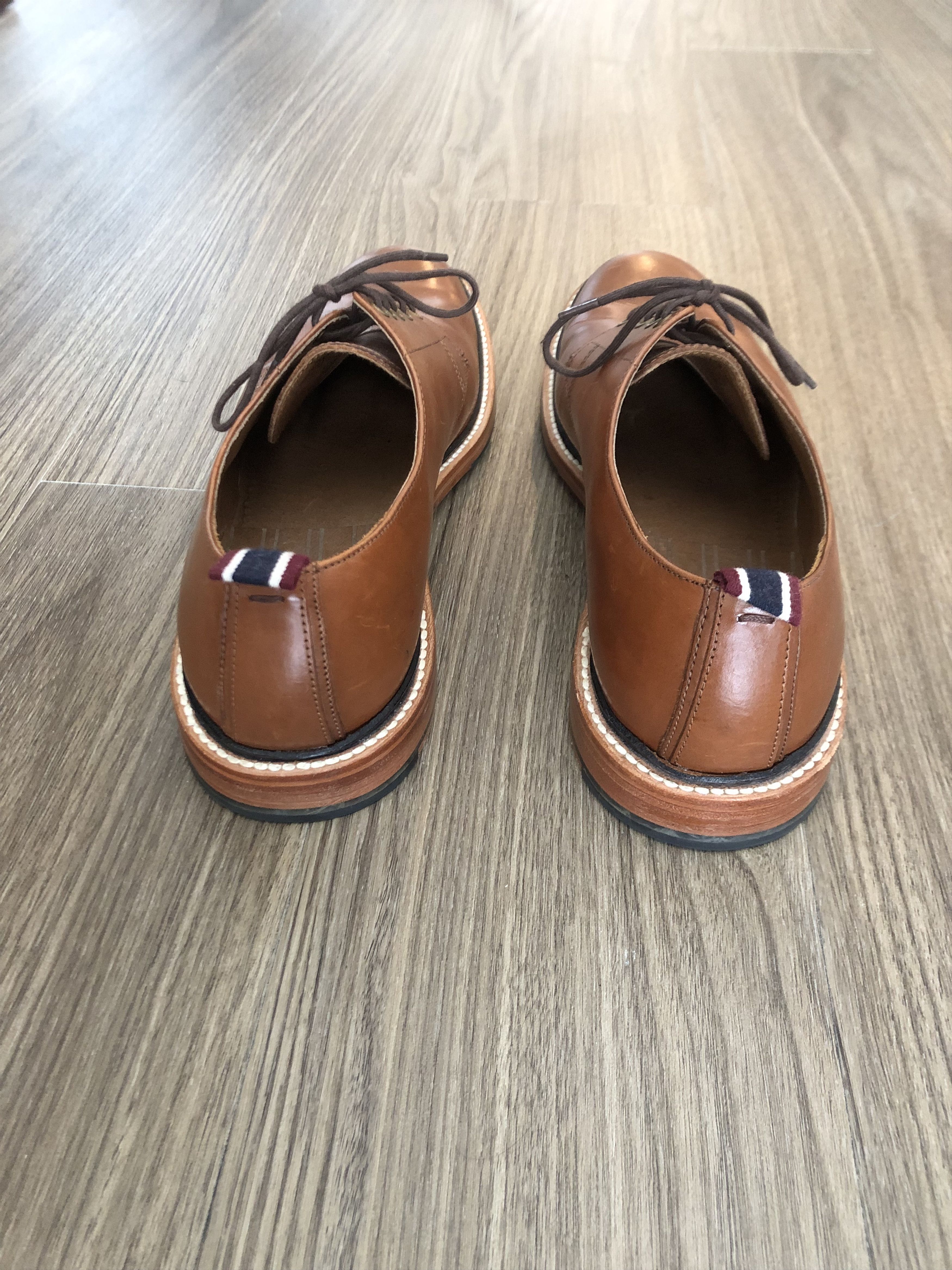 J.Crew J.Crew Oar Stripe Italian Leather Derbys Size US 8.5 / EU 41-42 - 5 Thumbnail