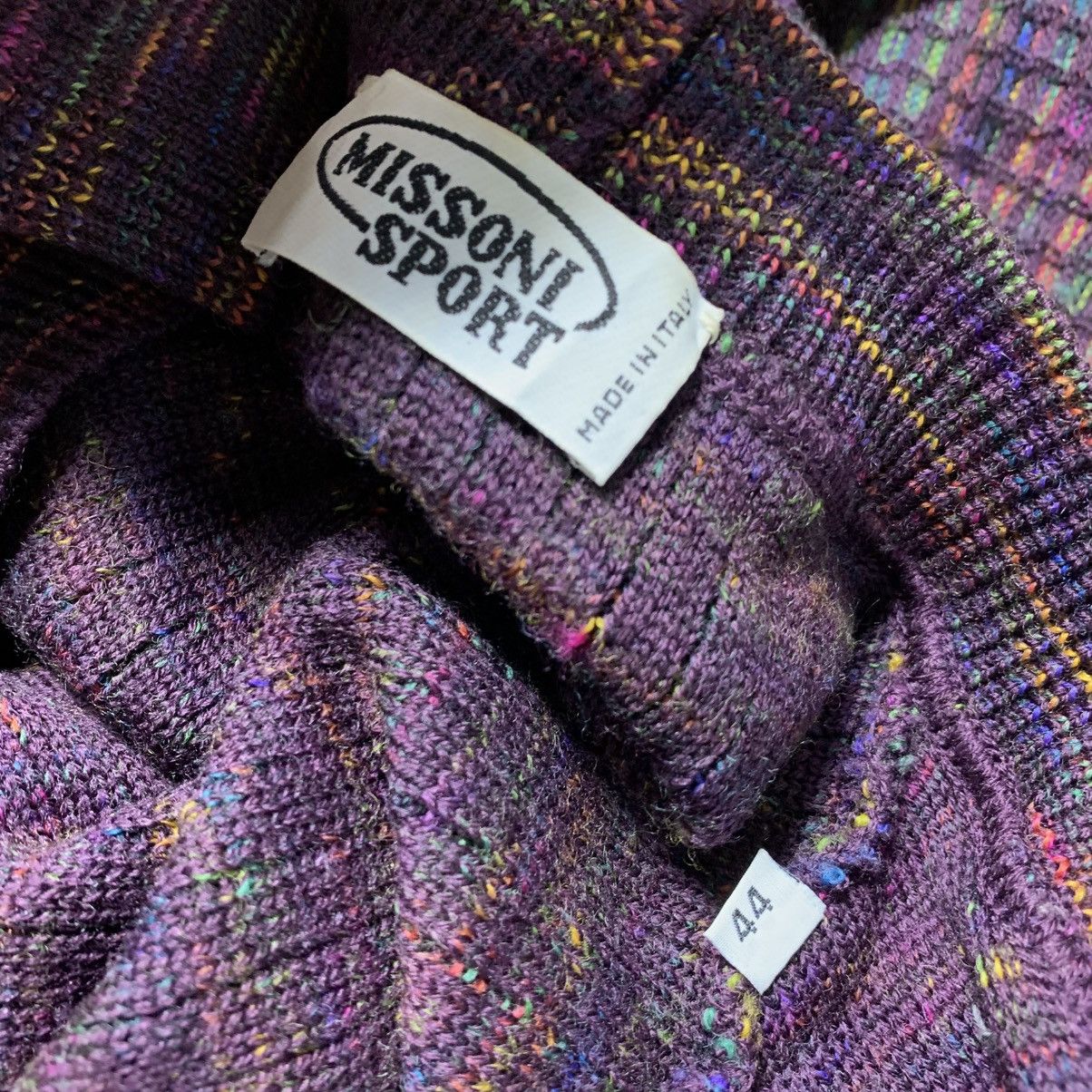 Missoni Vtg 90s Missoni Example 3D Multicolored Knit Cardigan Size US L / EU 52-54 / 3 - 2 Thumbnail