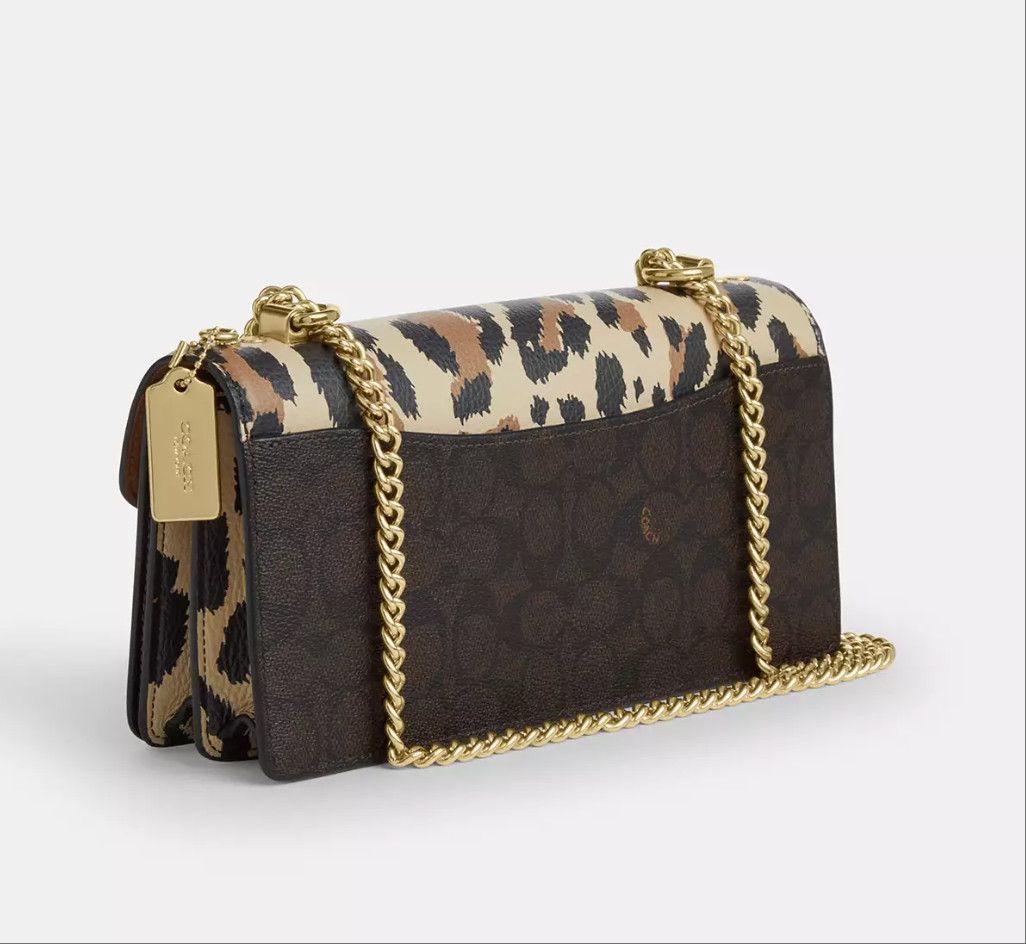 Coach Klare Envelope Crossbody Bag With Leopard Print CCD02 Size ONE SIZE - 14 Thumbnail
