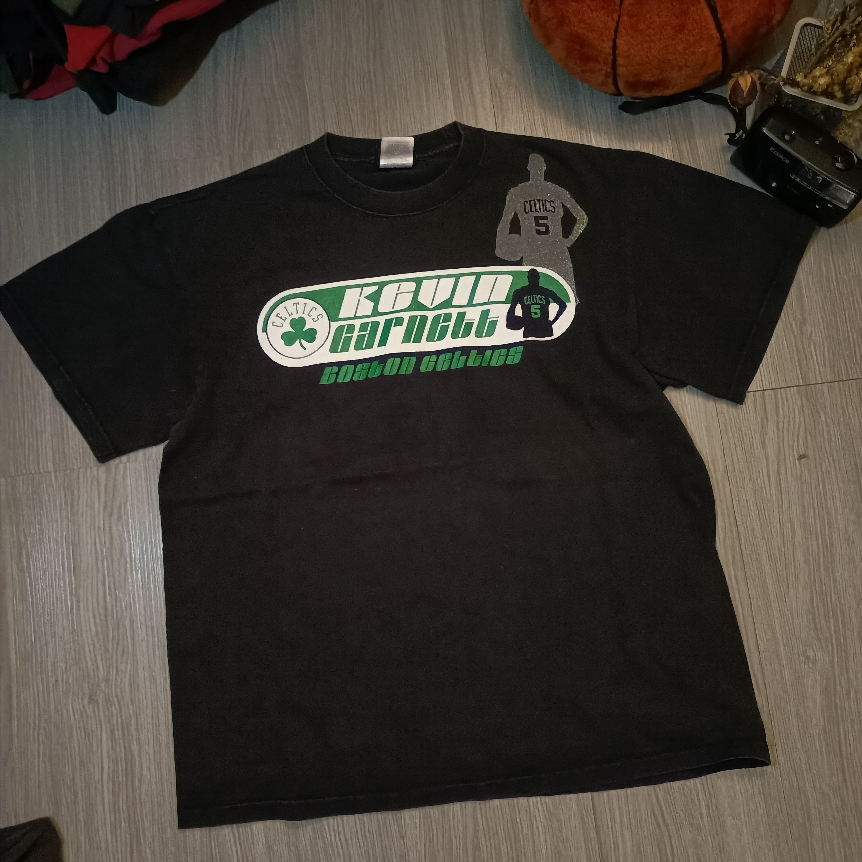NBA BOSTON CELTIC "KEVIN GARNETT"2000S T-SHIRT Size US L / EU 52-54 / 3 - 1 Thumbnail