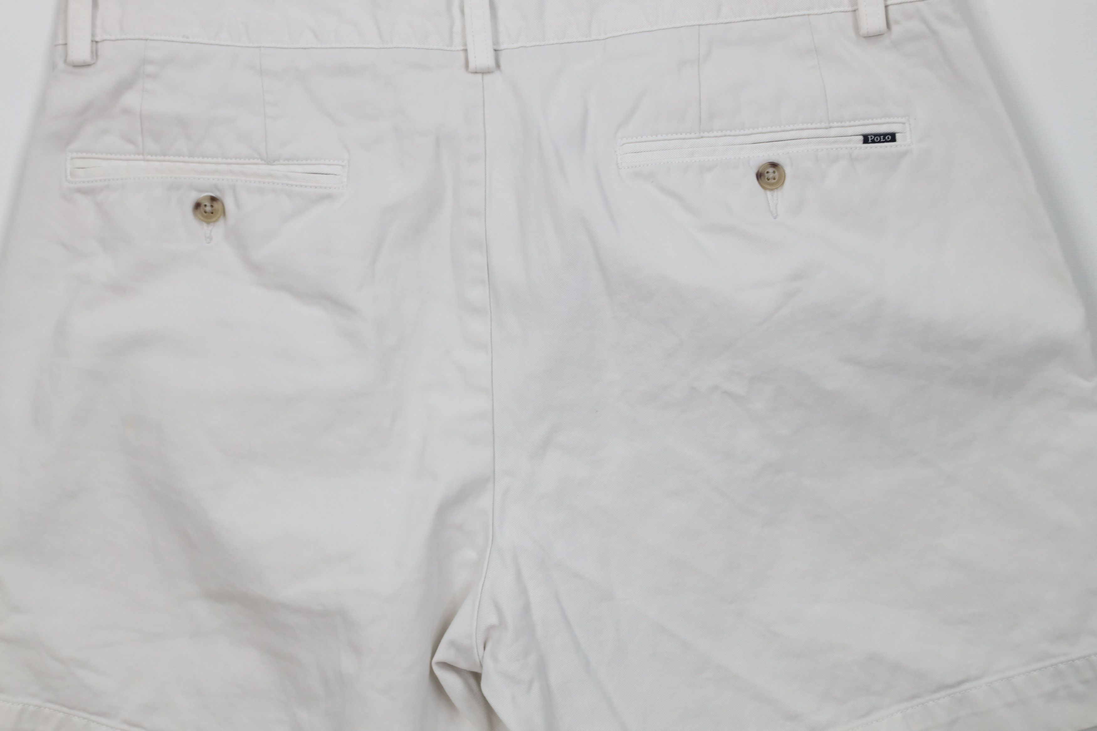 Ralph Lauren Vintage Ralph Lauren Above Knee Chino Shorts Cotton Beige Size US 34 / EU 50 - 12 Thumbnail