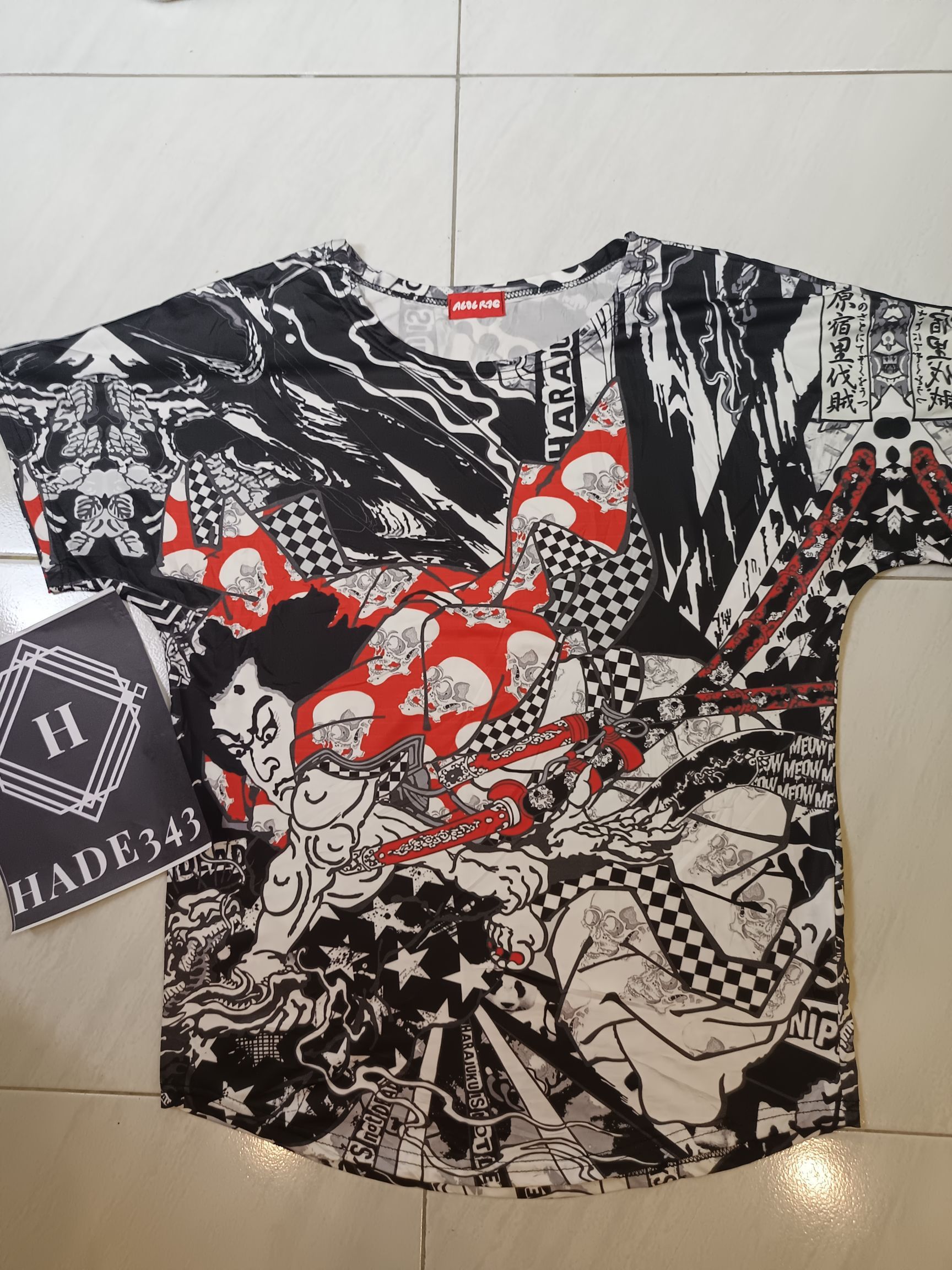 Japanese Brand × Seditionaries × Vintage VINTAGE ACDC RAG Samurai Harajuku Is Not Dead Full print Size US L / EU 52-54 / 3 - 4 Thumbnail