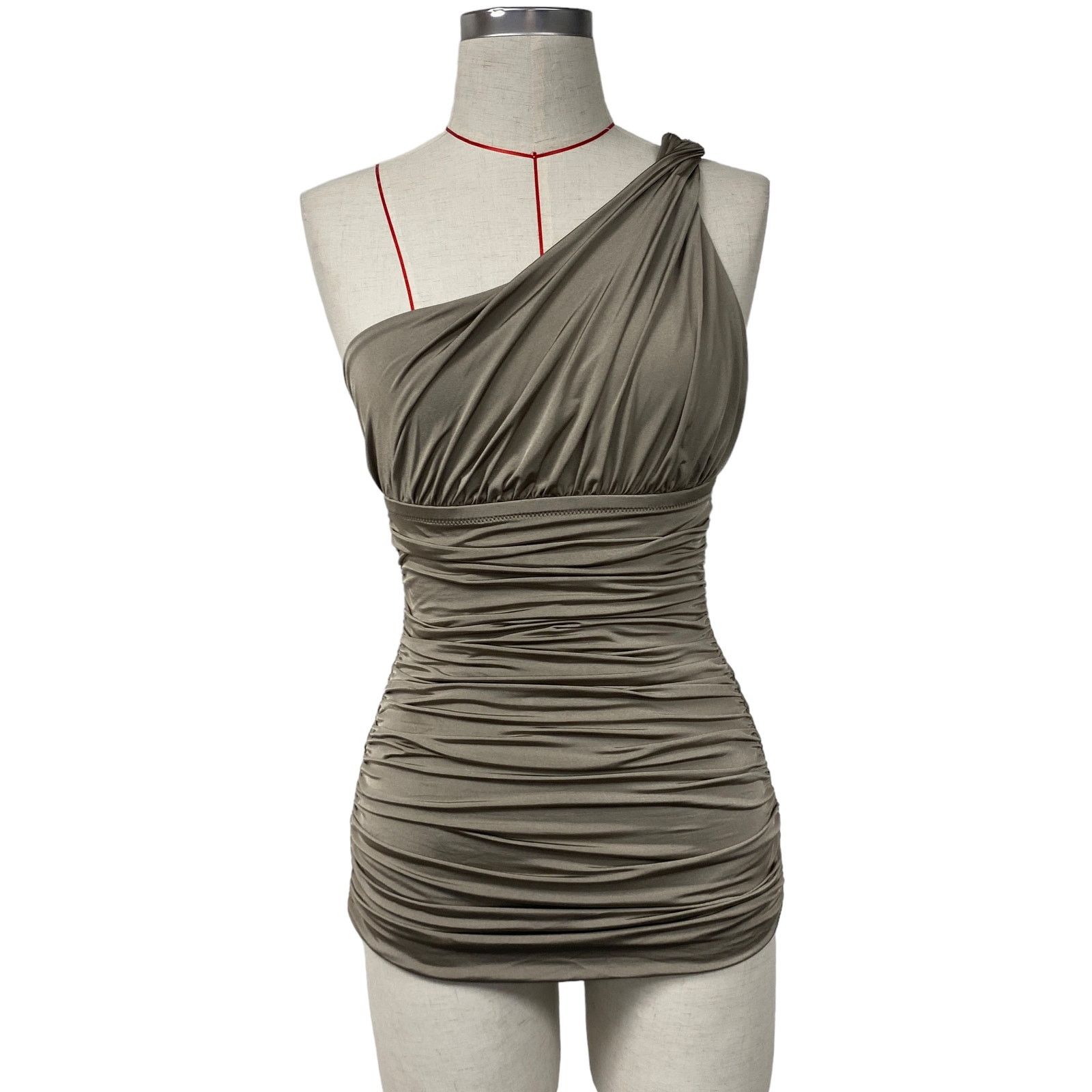 J.Crew J.Crew Womens Size 4 Ruched One Shoulder Swimsuit Size S / US 4 / IT 40 - 2 Thumbnail